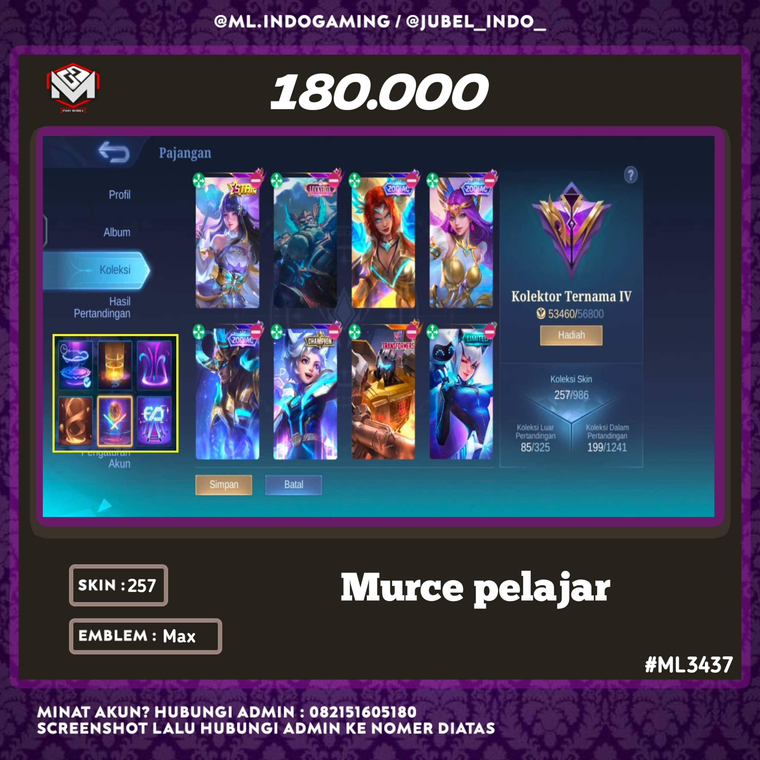 STOK ML #ML3437