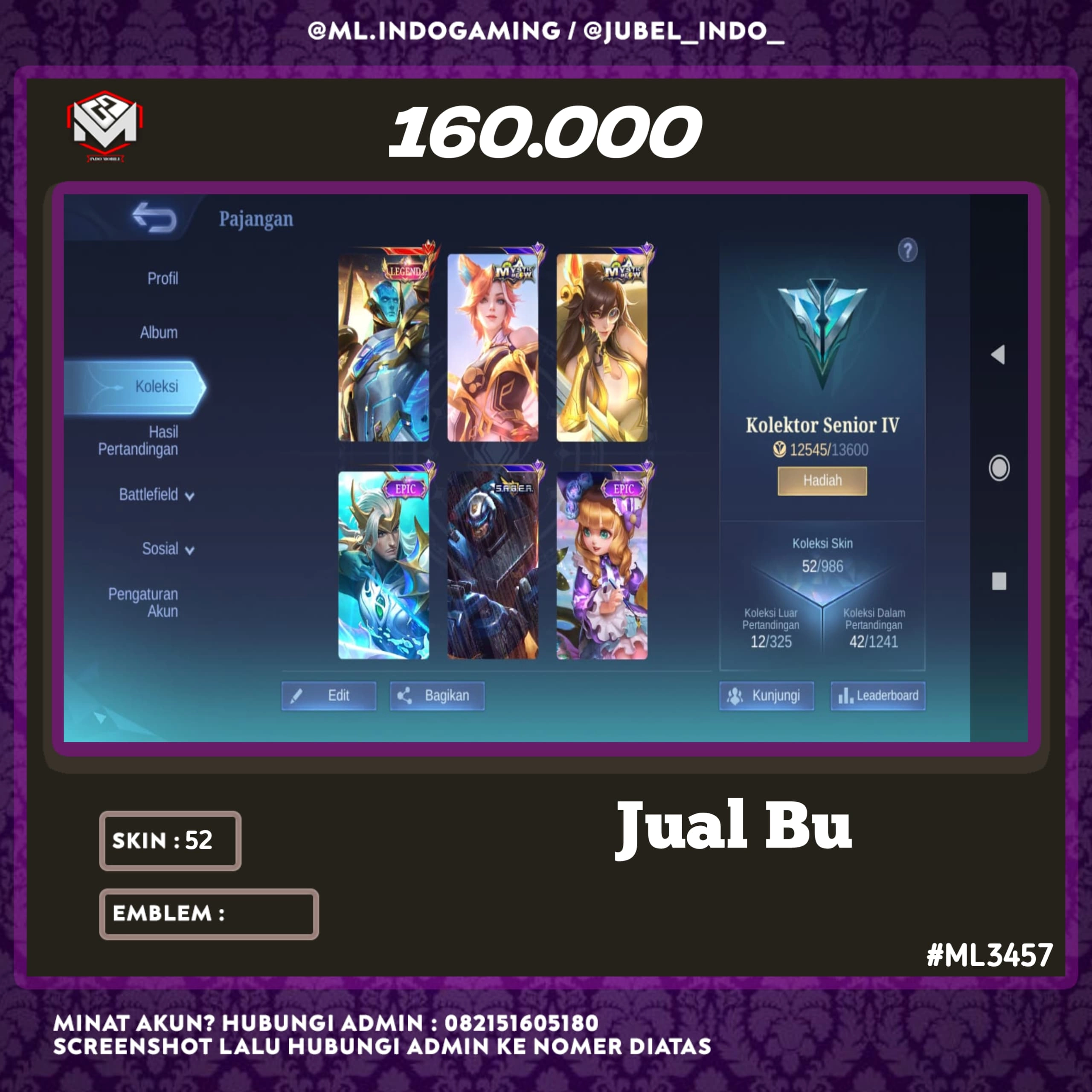 STOK ML #ML3457