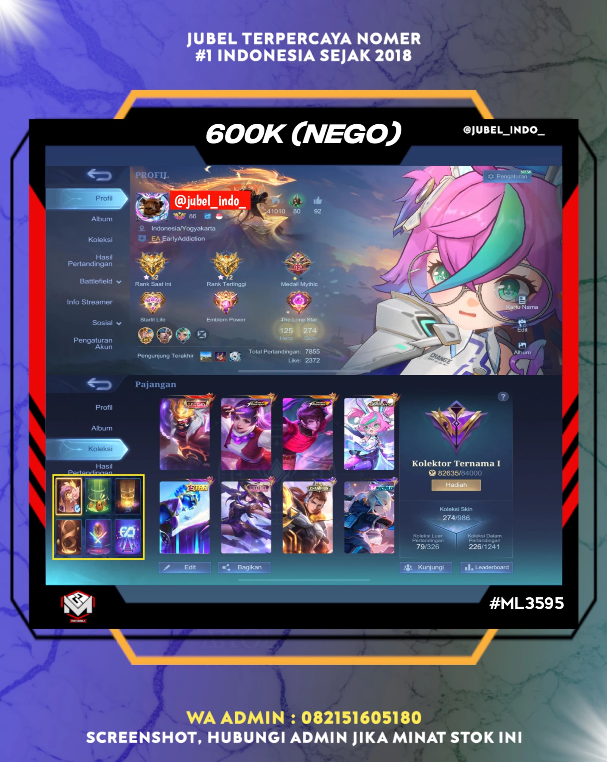 STOK ML #ML3595