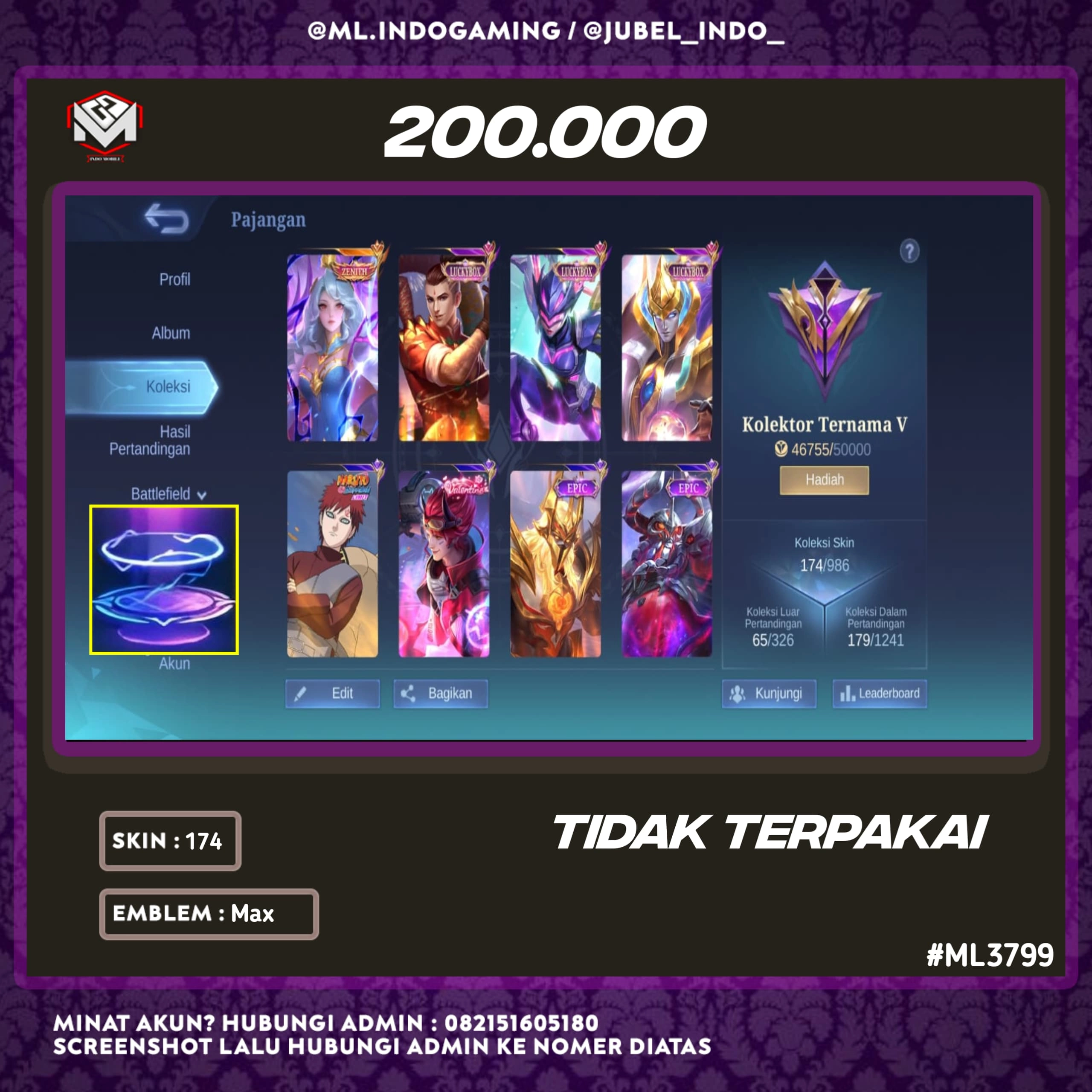 STOK ML #ML3799