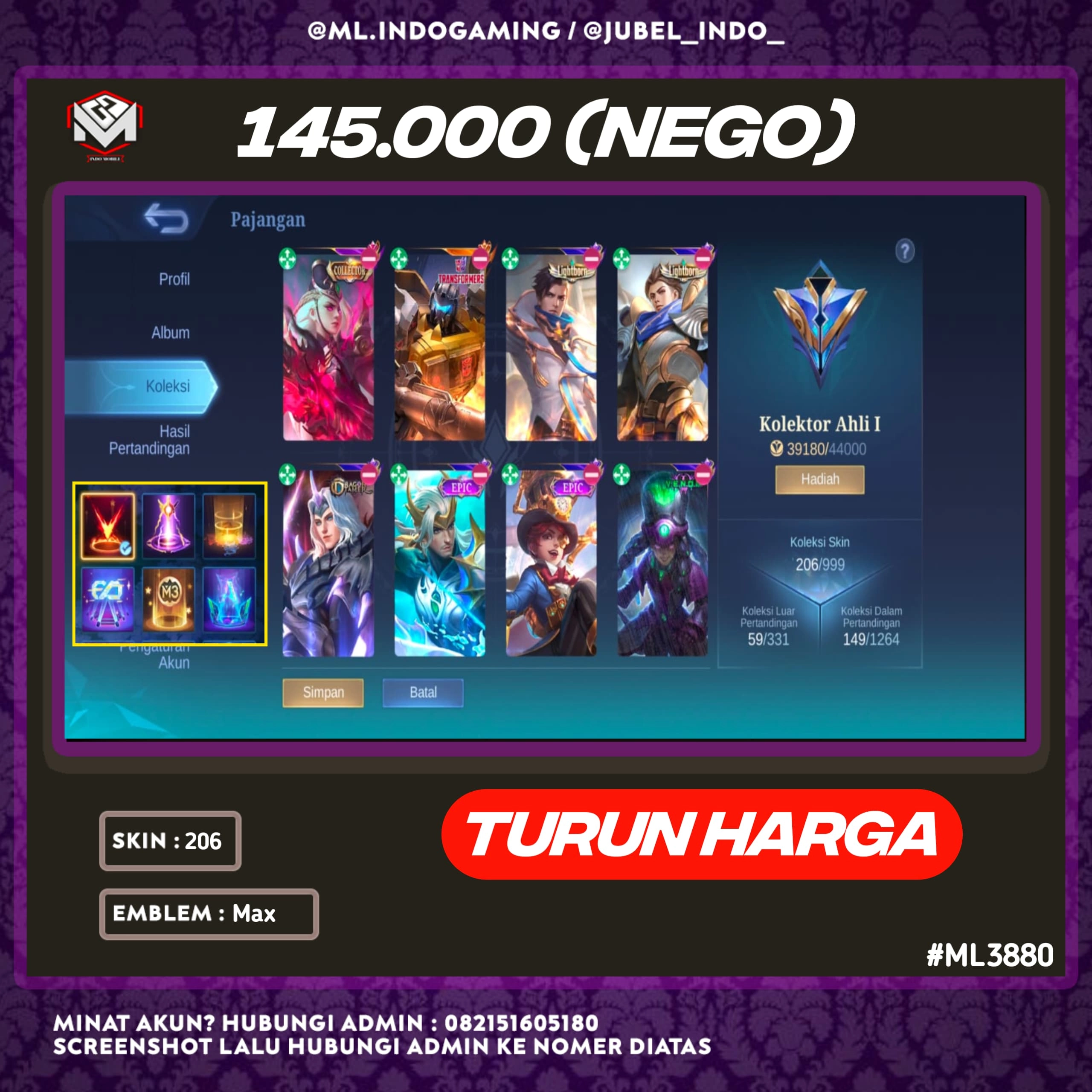 STOK ML #ML3880