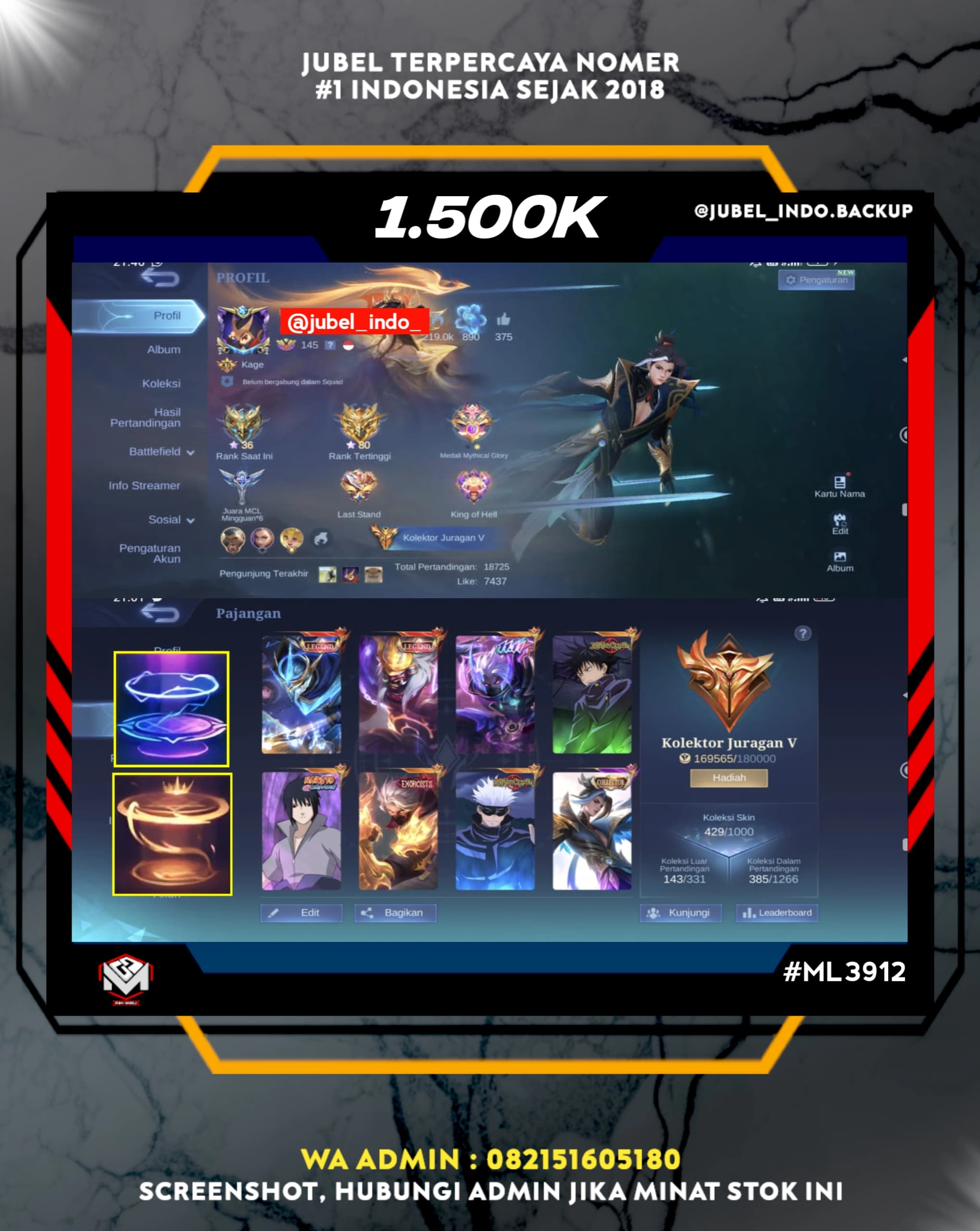 STOK ML #ML3912