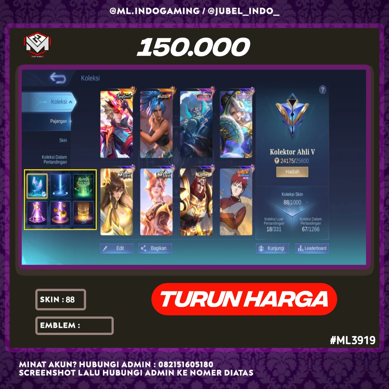 STOK ML #ML3919