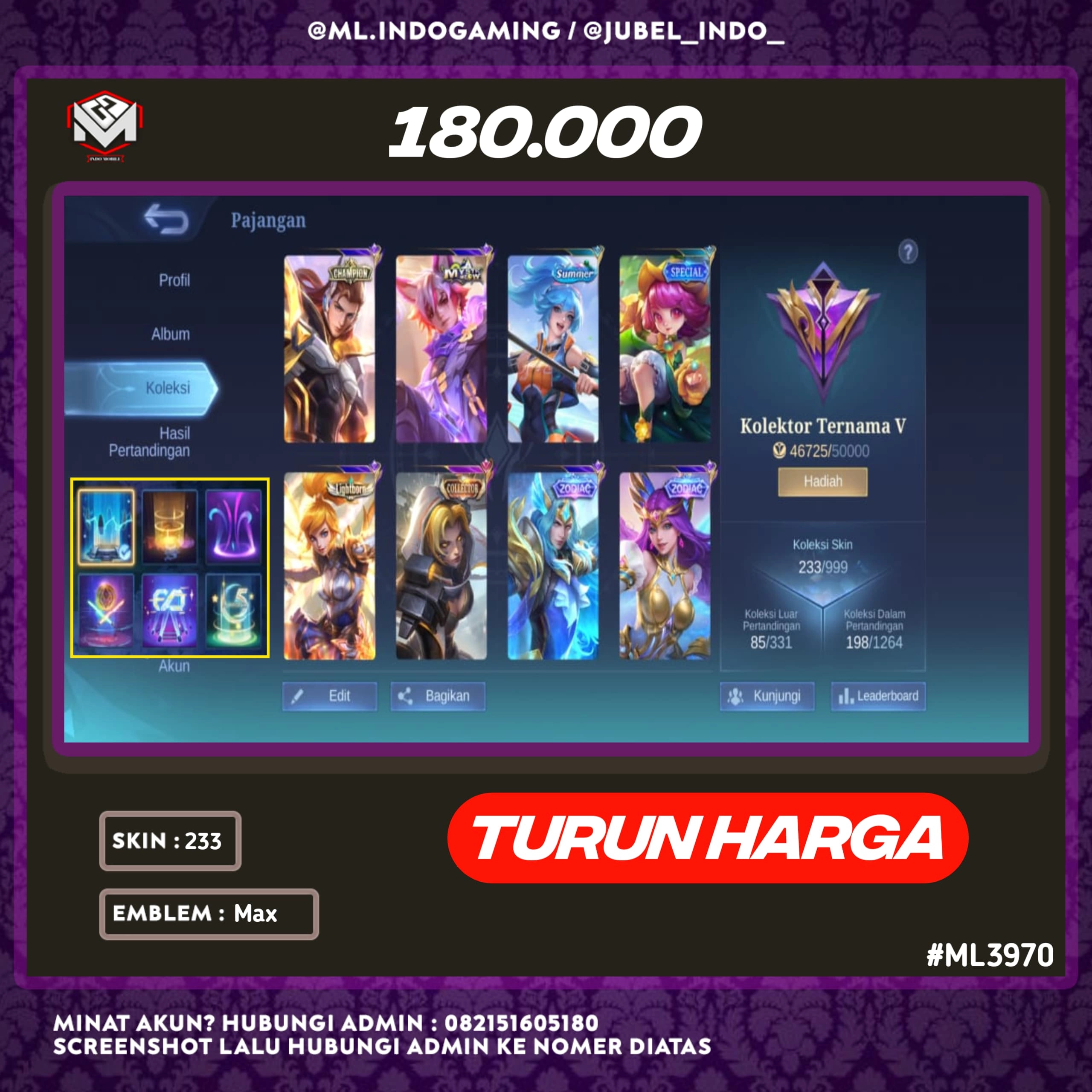 STOK ML #ML3970