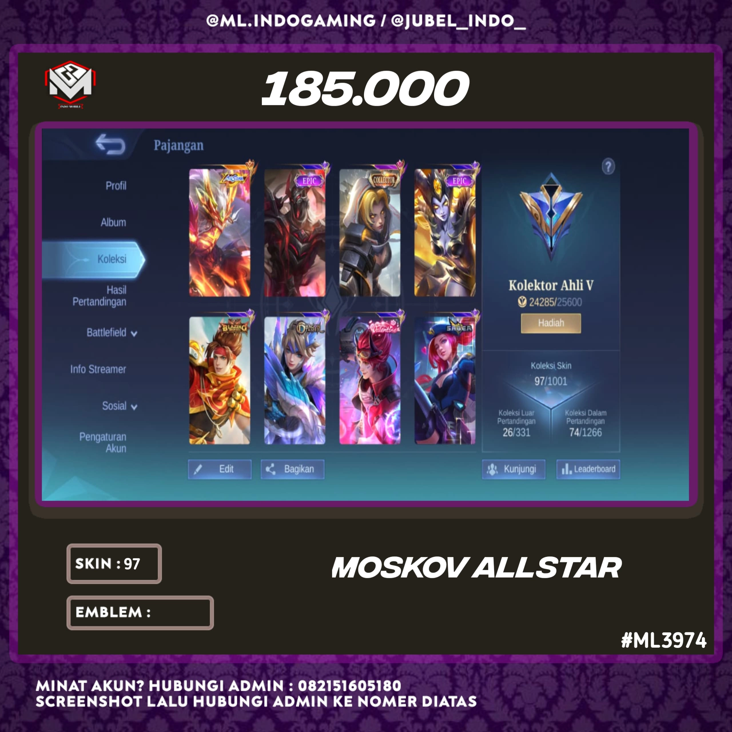STOK ML #ML3974