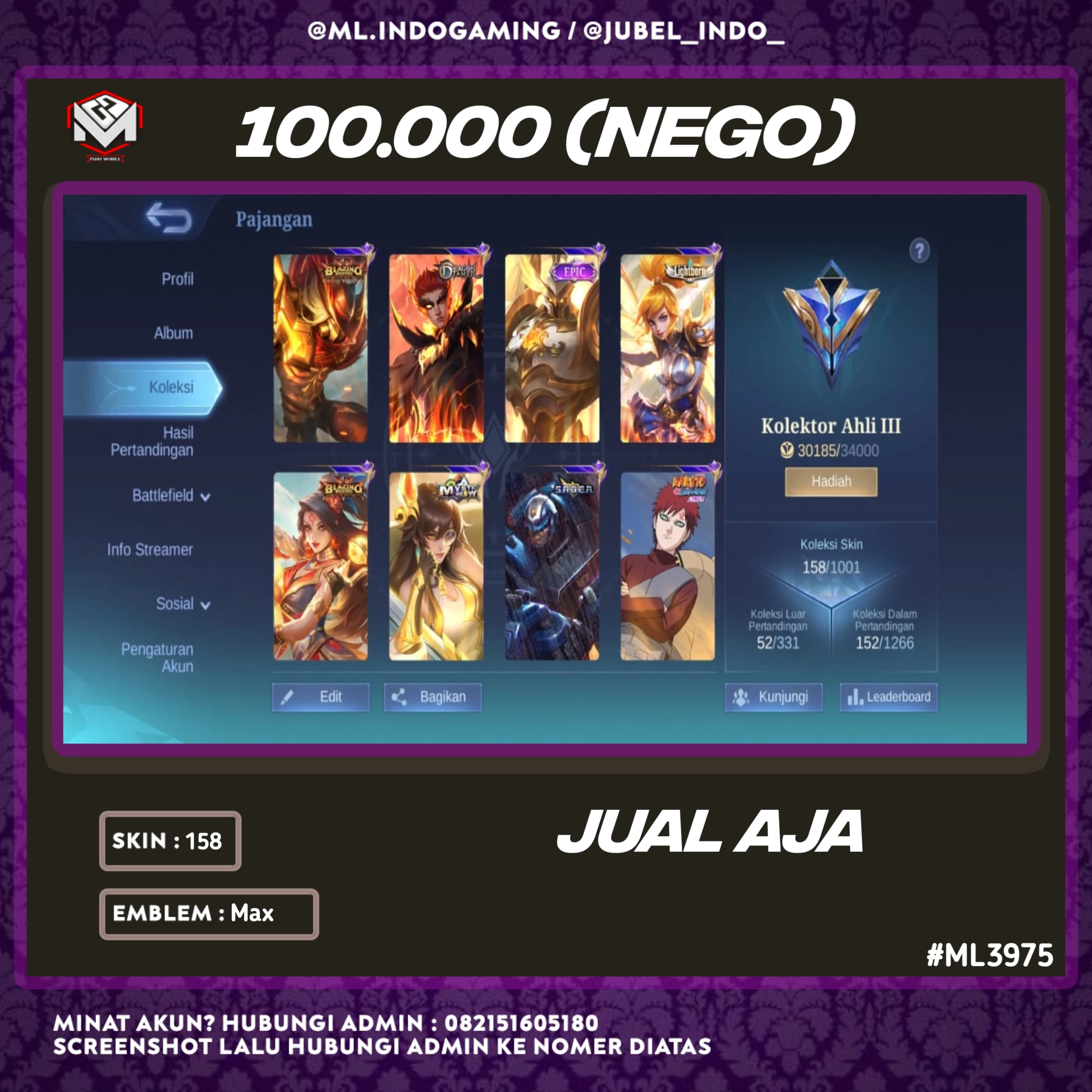 STOK ML #ML3975