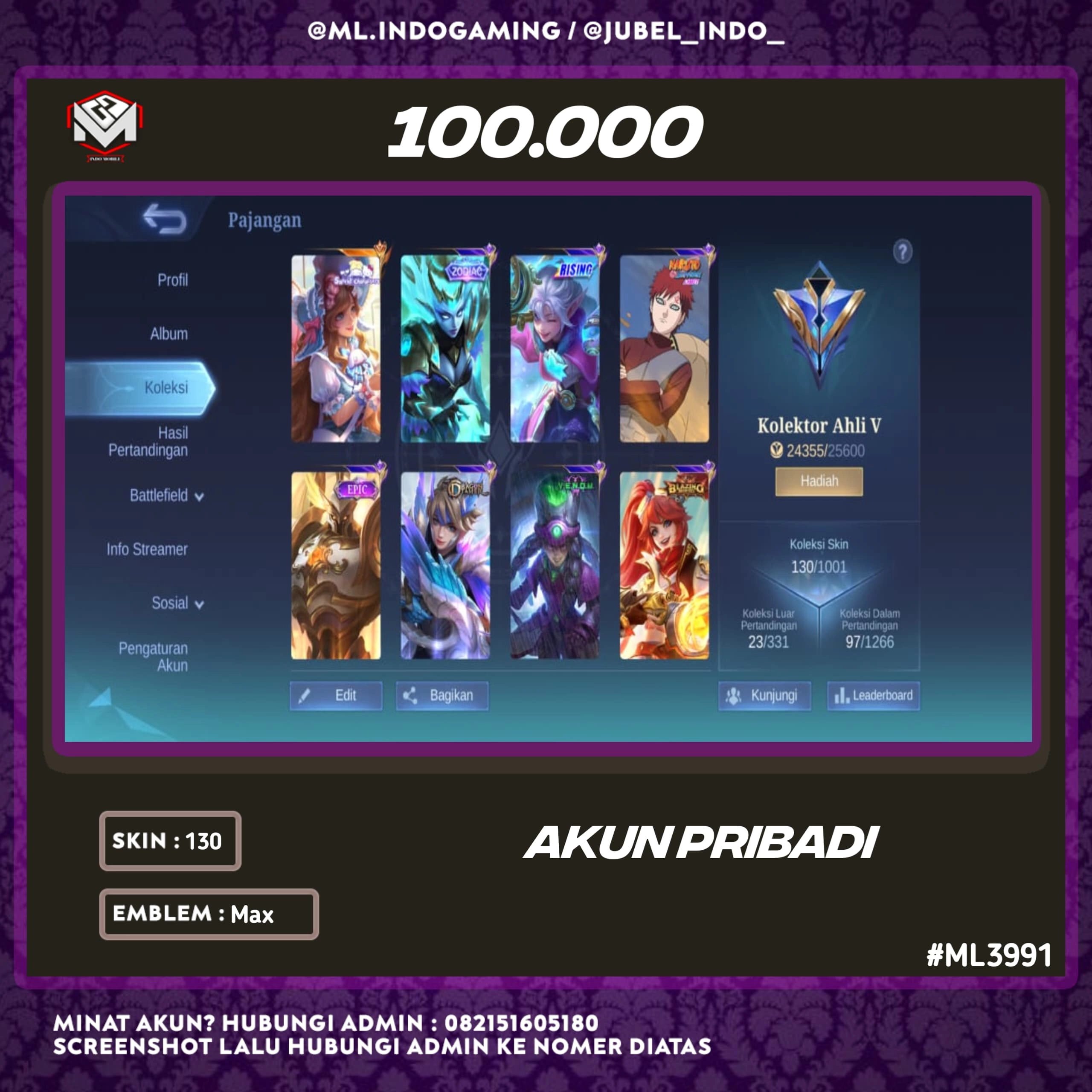 STOK ML #ML3991