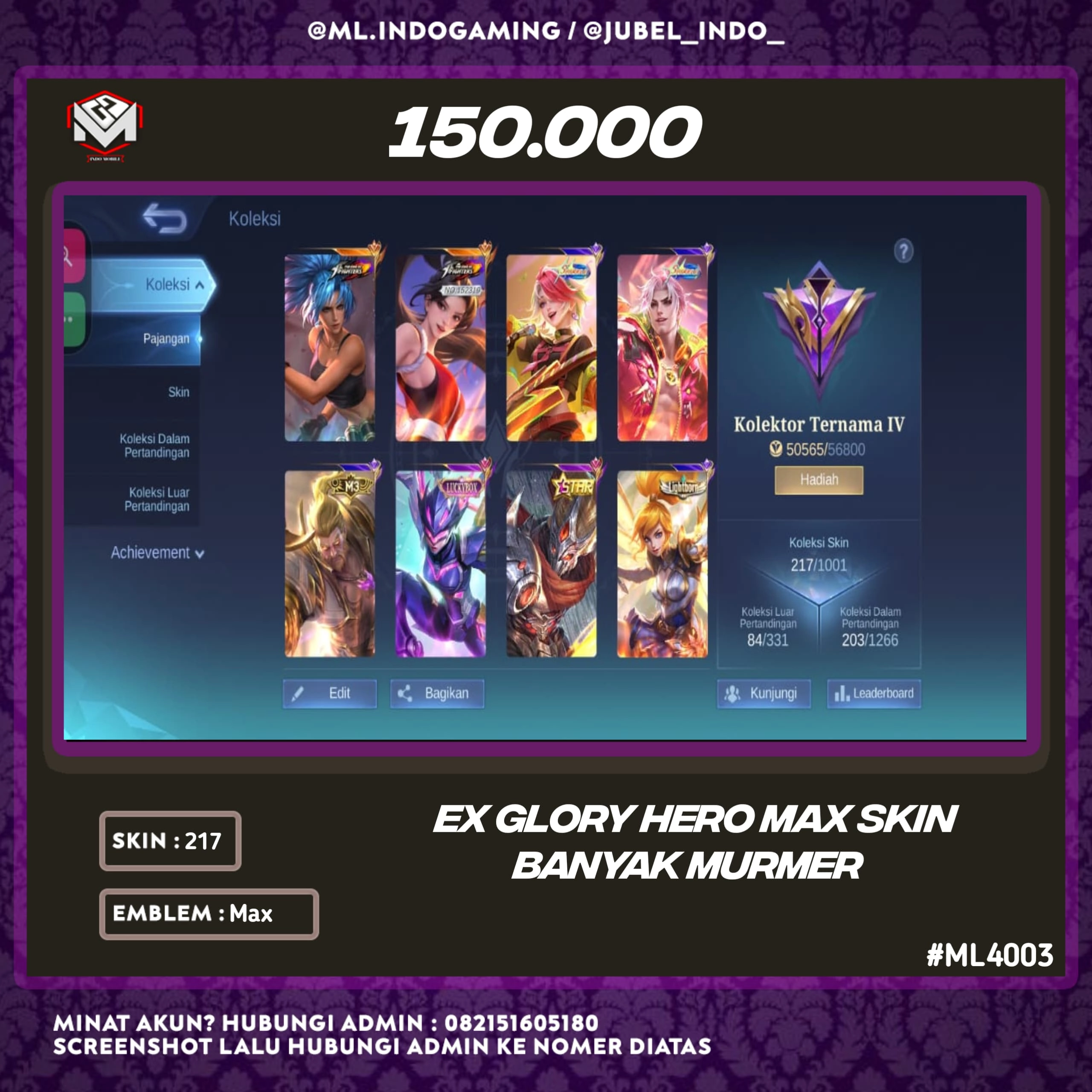 STOK ML #ML4003