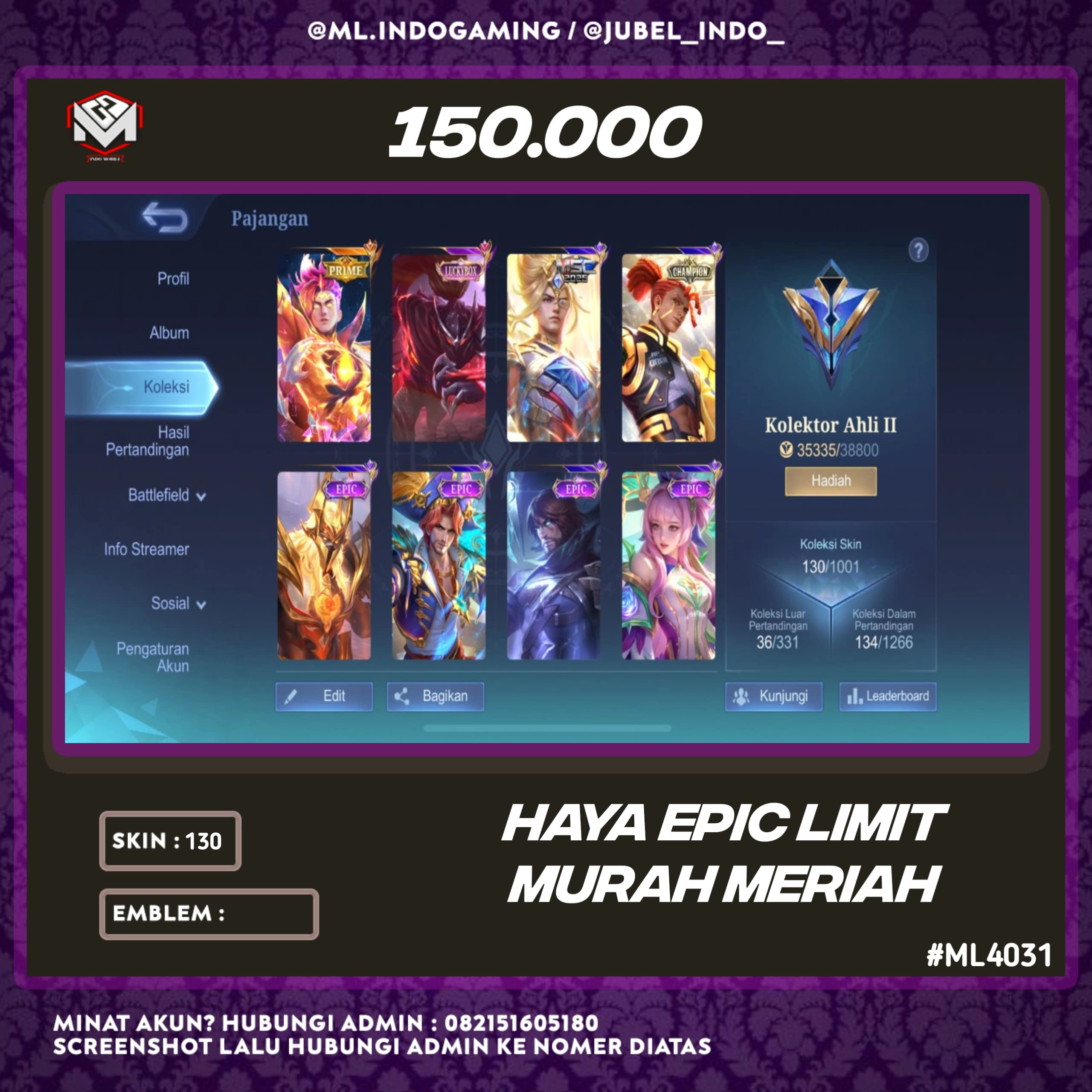 STOK ML #ML4031