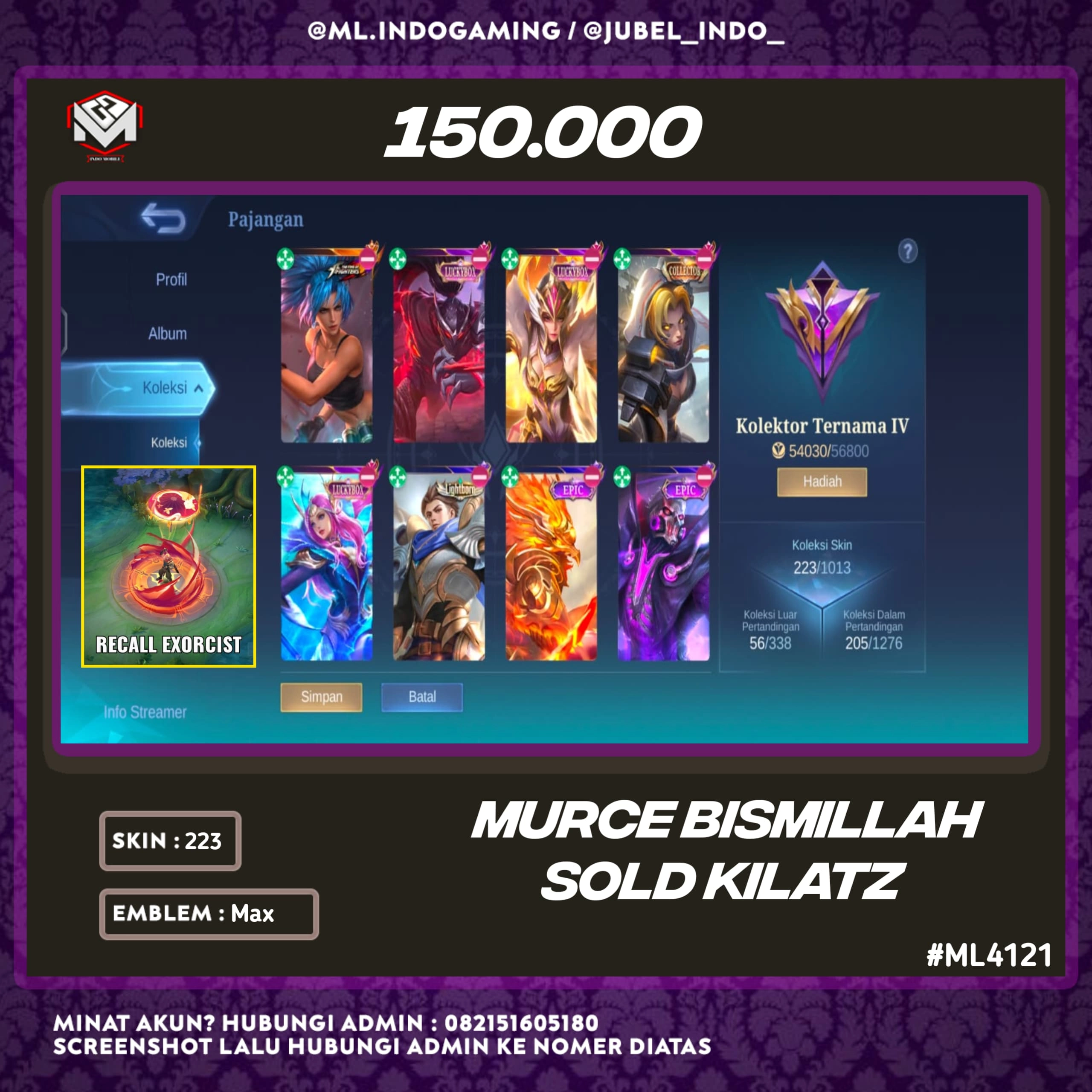 STOK ML #ML4121