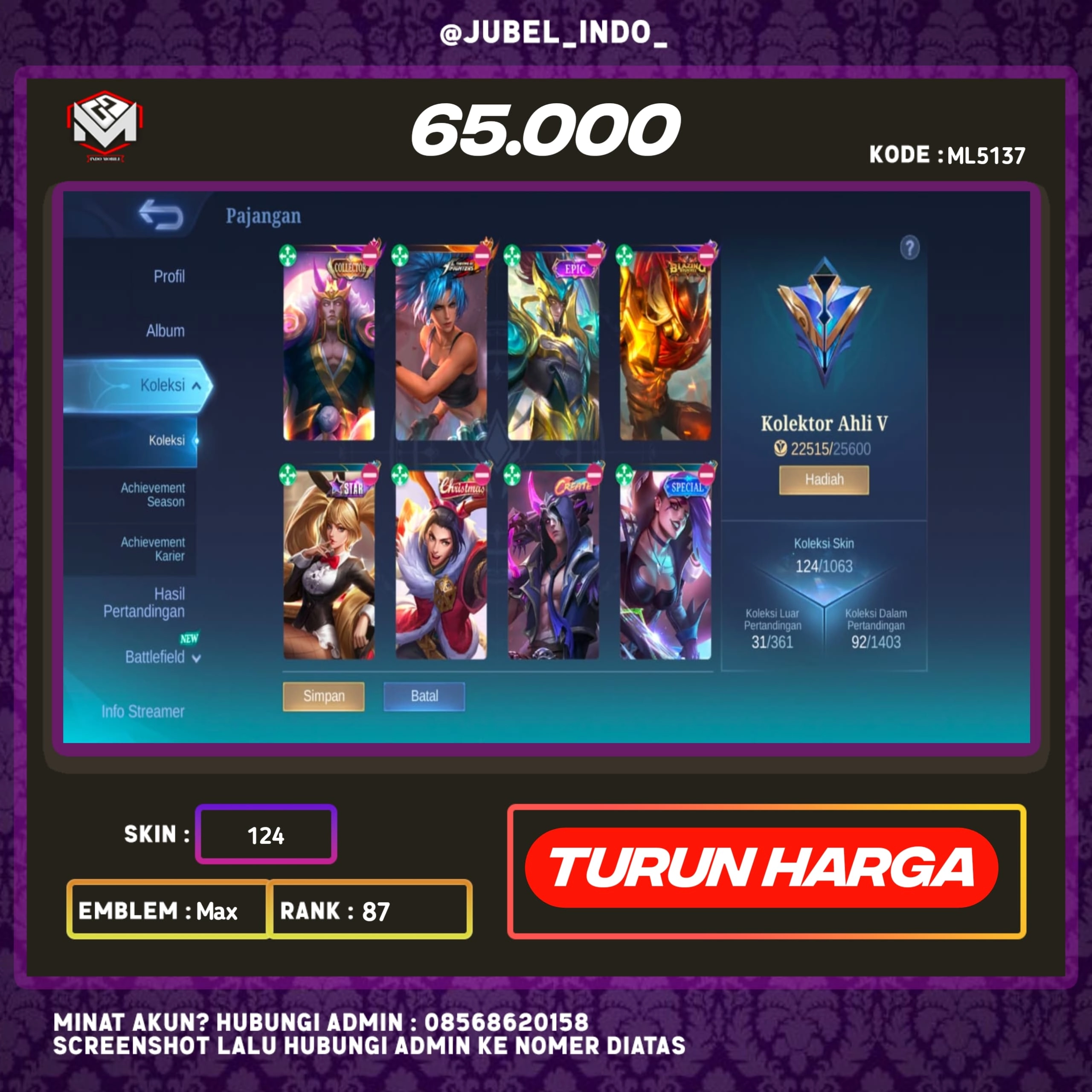STOK ML #ML5137
