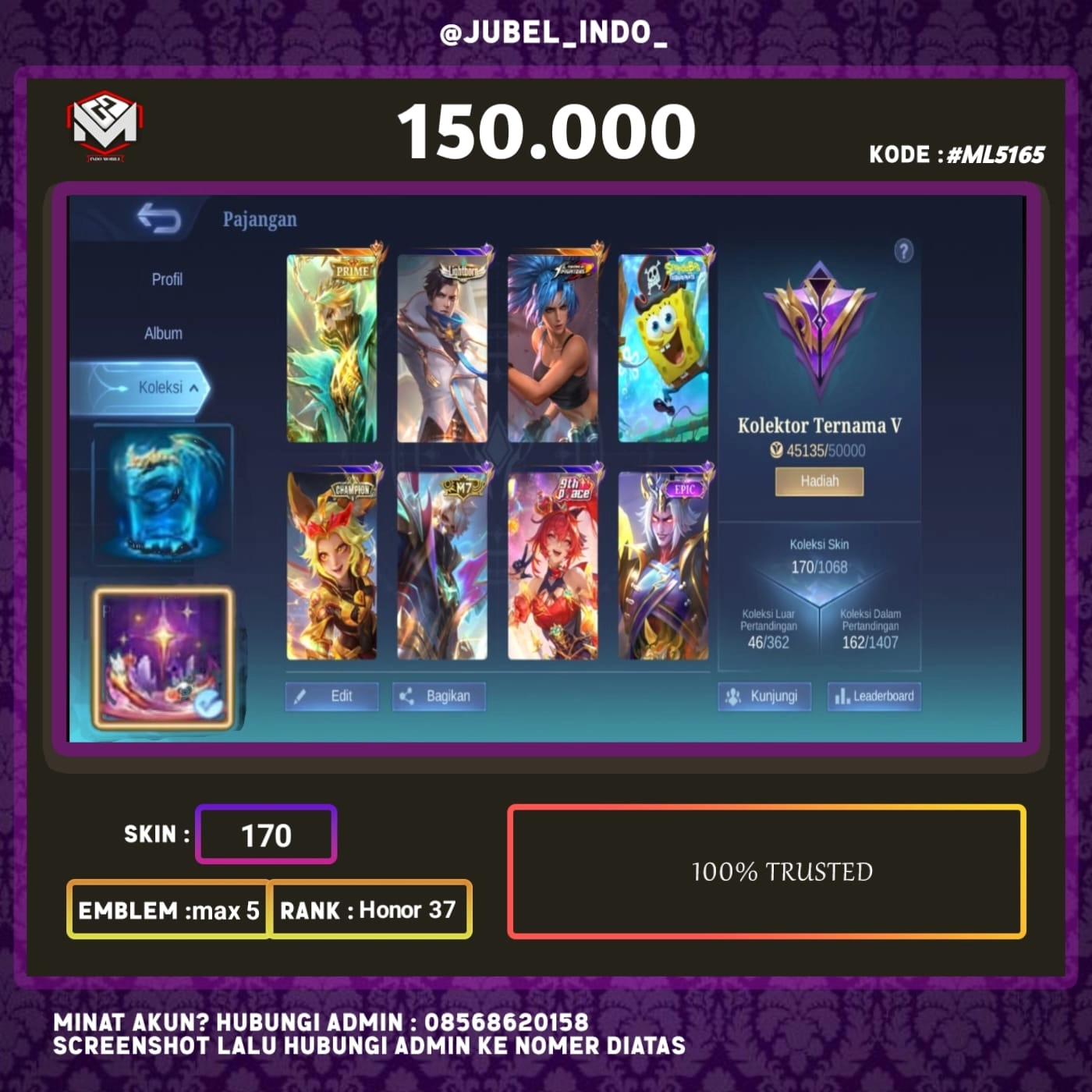 STOK ML #ML5165