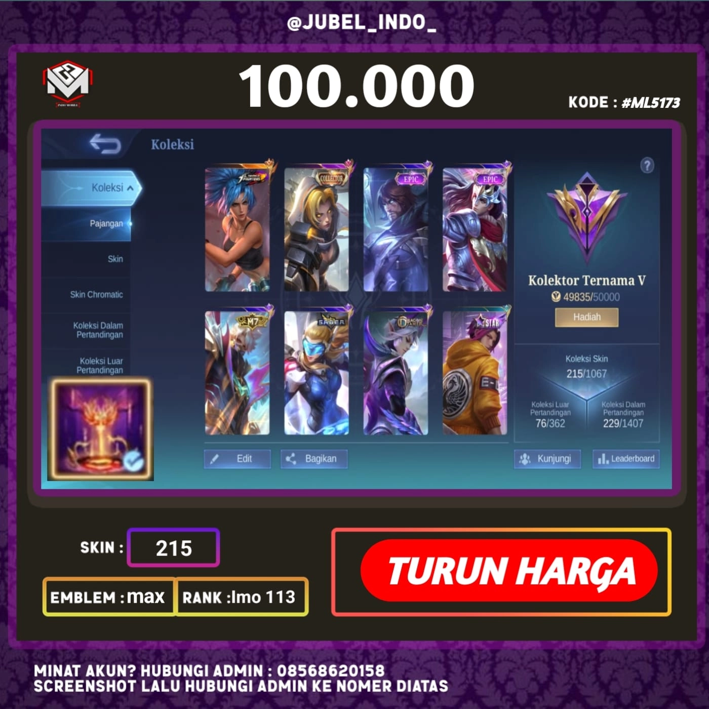 STOK ML #ML5173