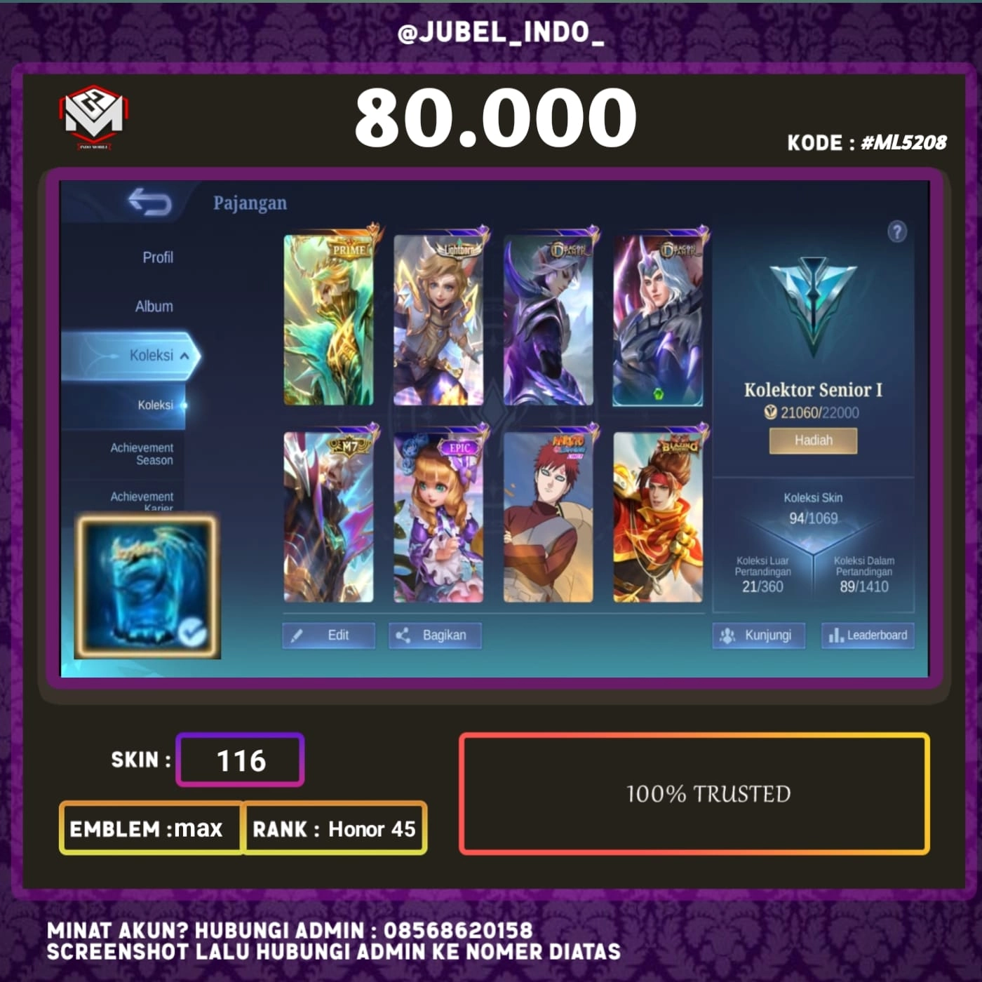 STOK ML #ML5208