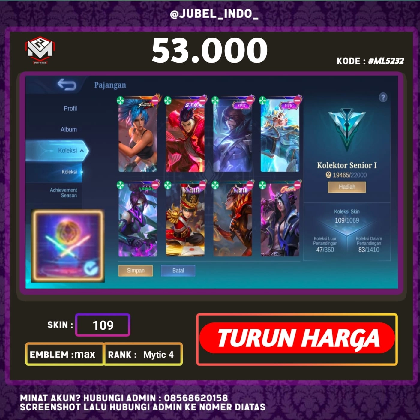 STOK ML #ML5232