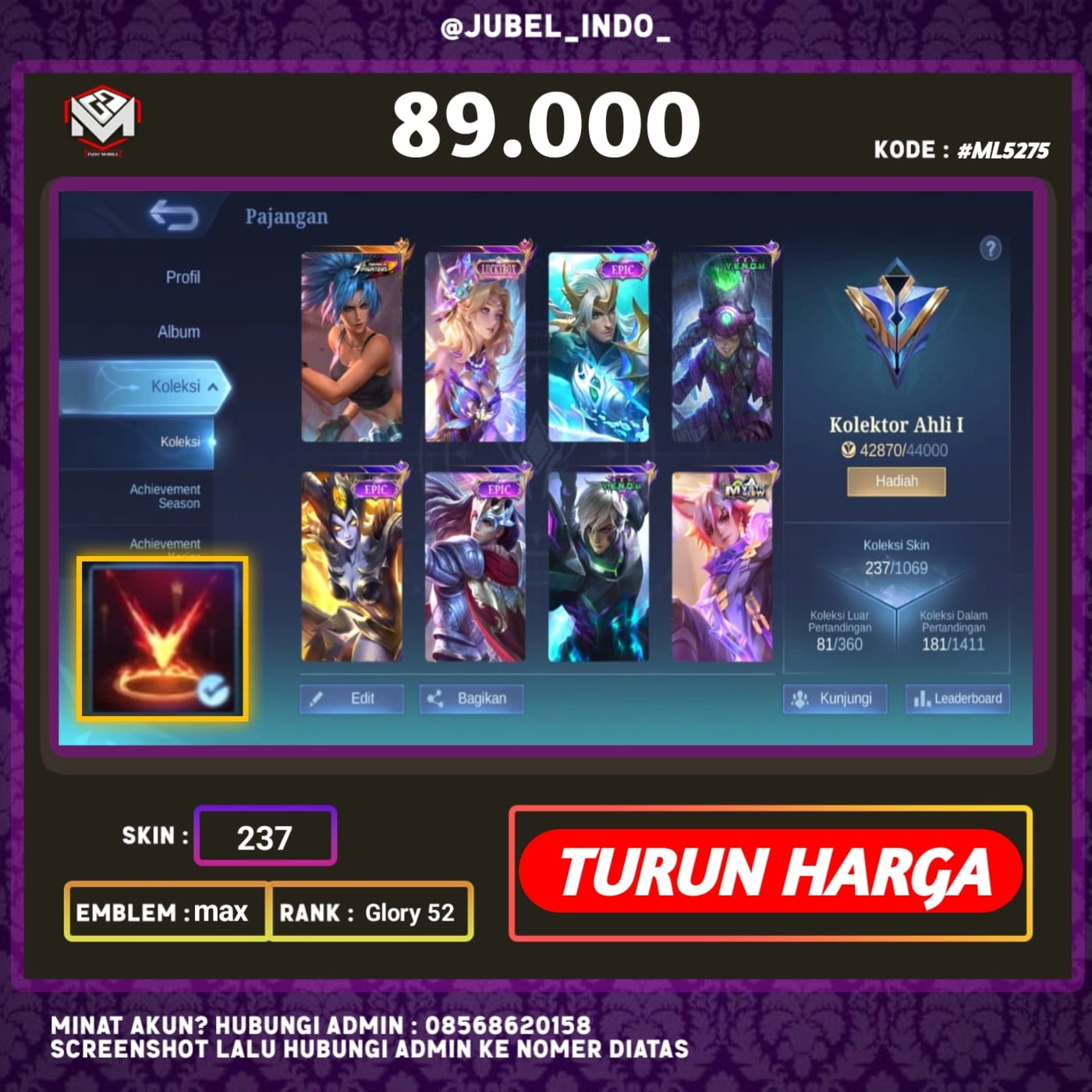 STOK ML #ML5275