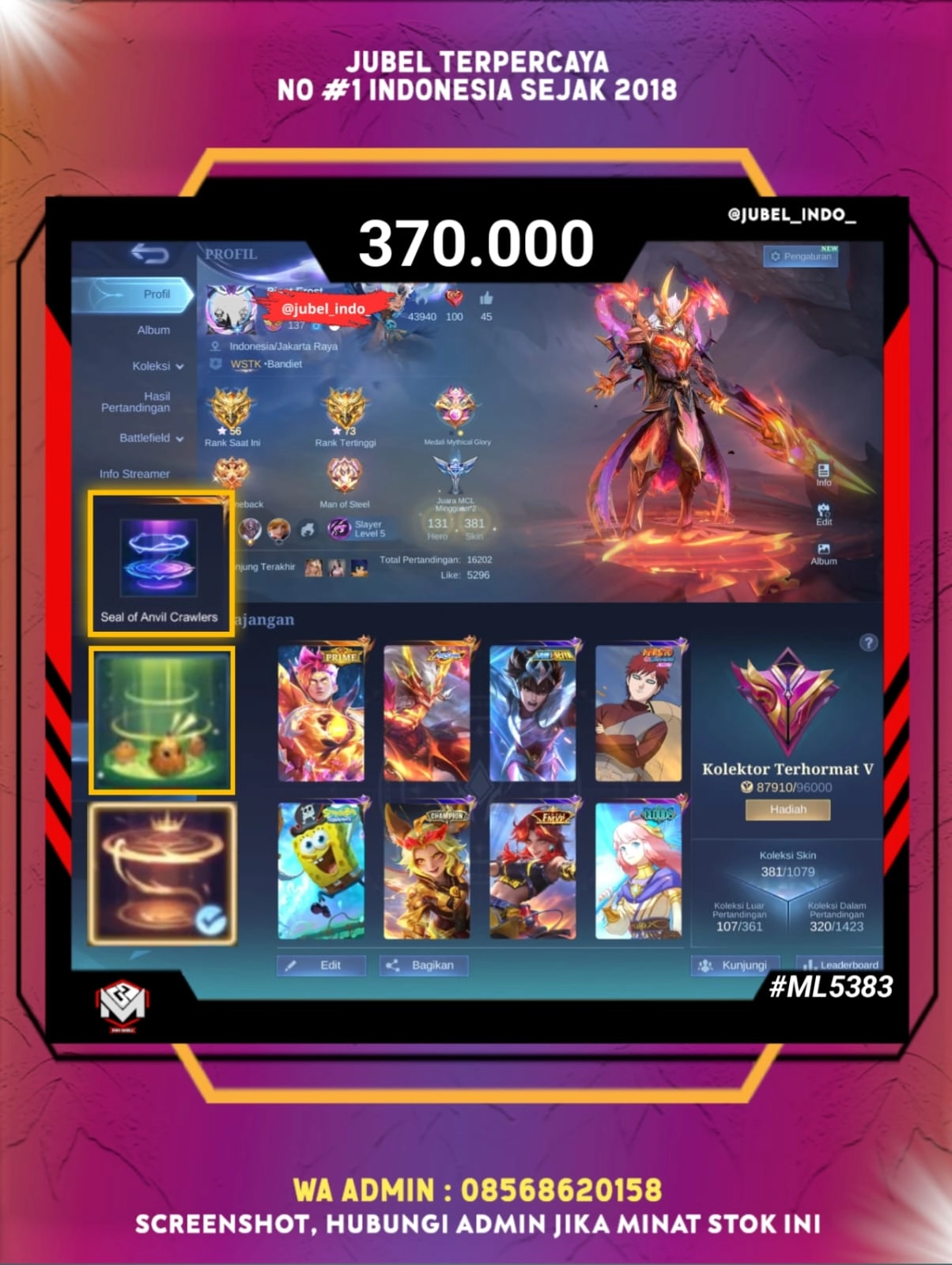STOK ML #ML5383