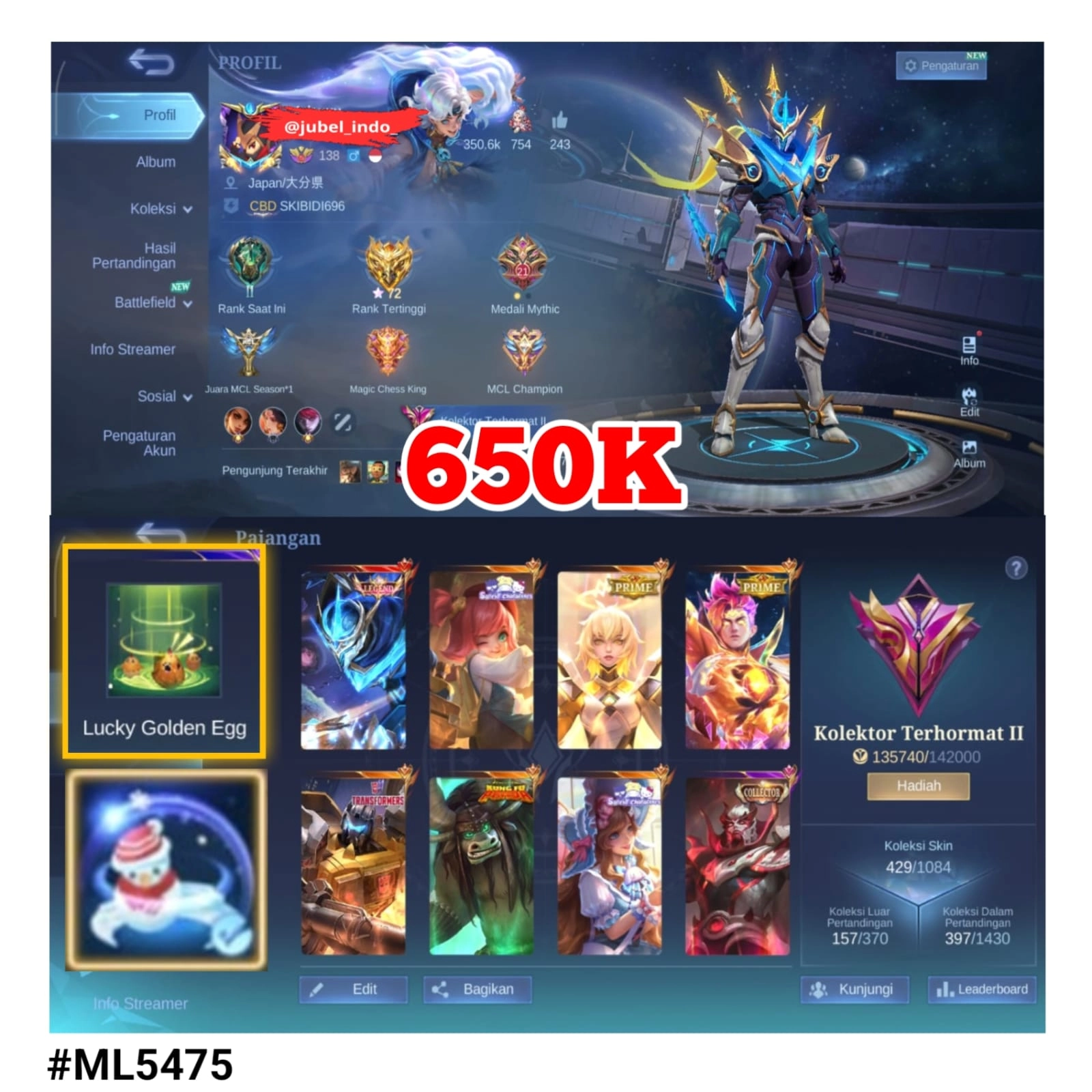 STOK ML #ML5475