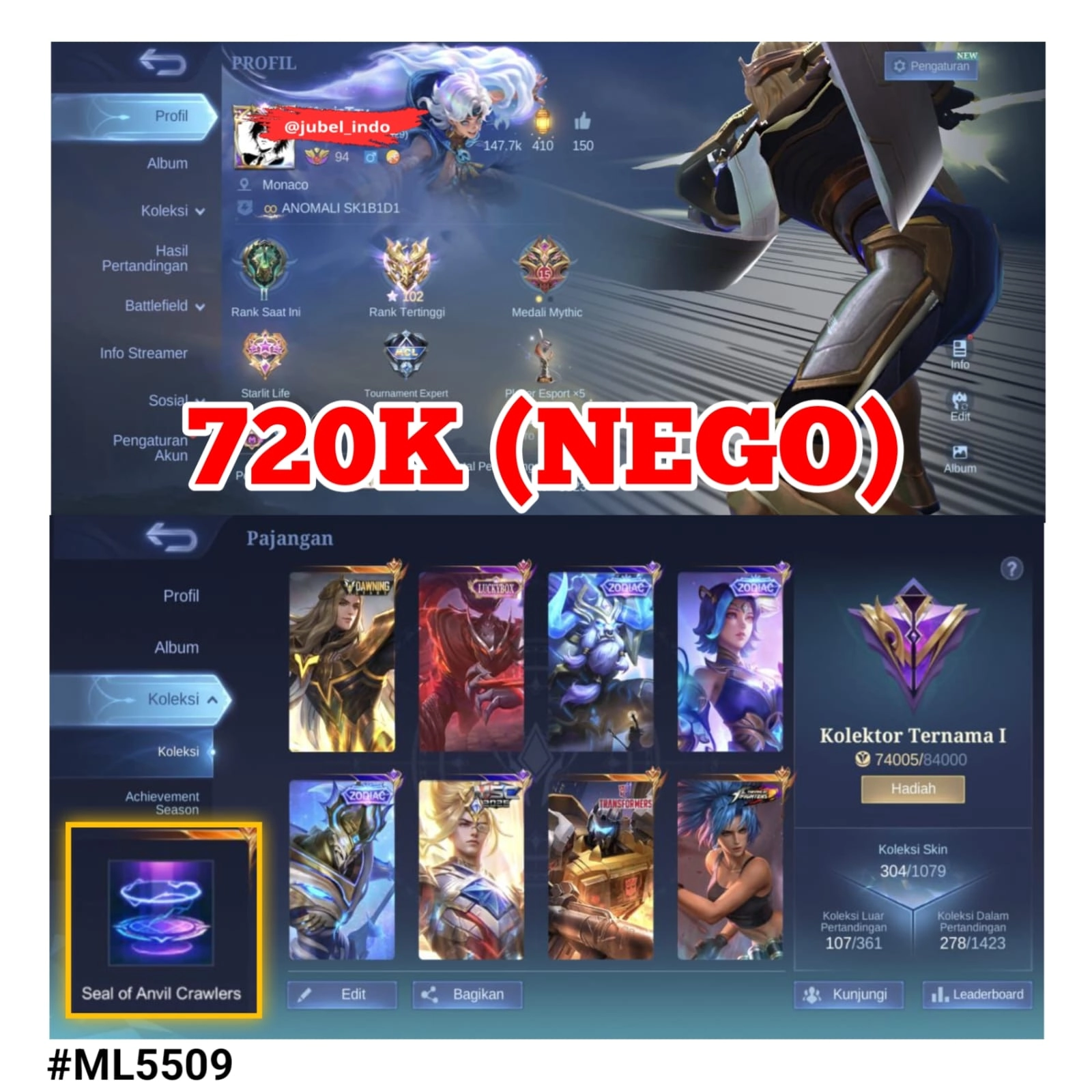 STOK ML #ML5509