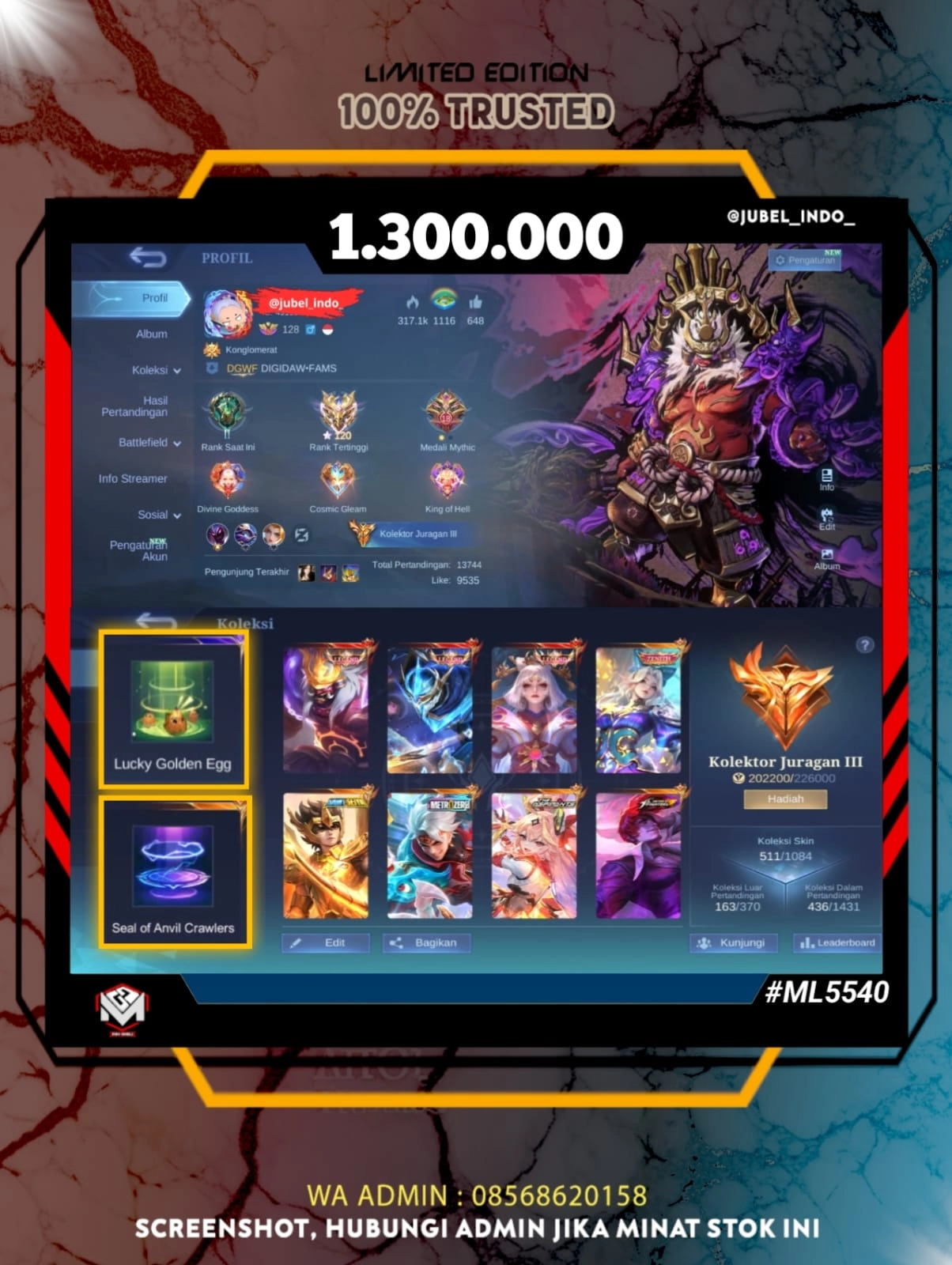 STOK ML #ML5540