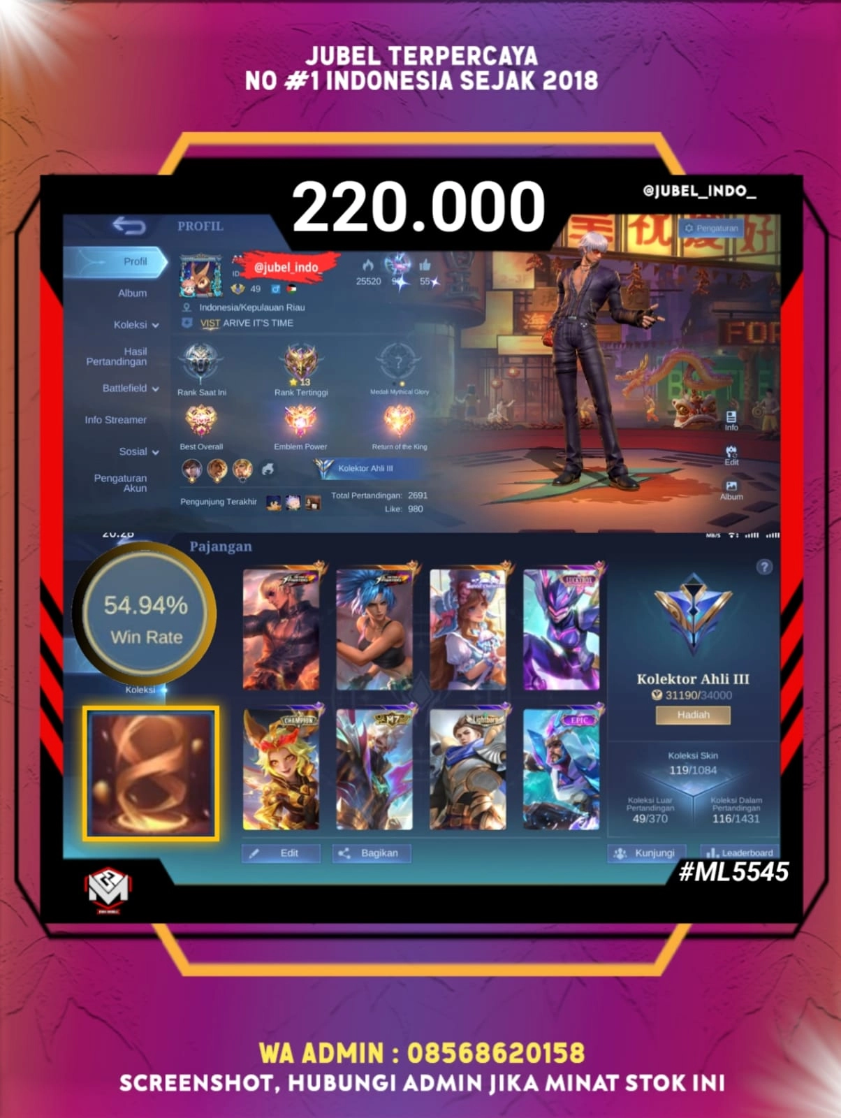 STOK ML #ML5545
