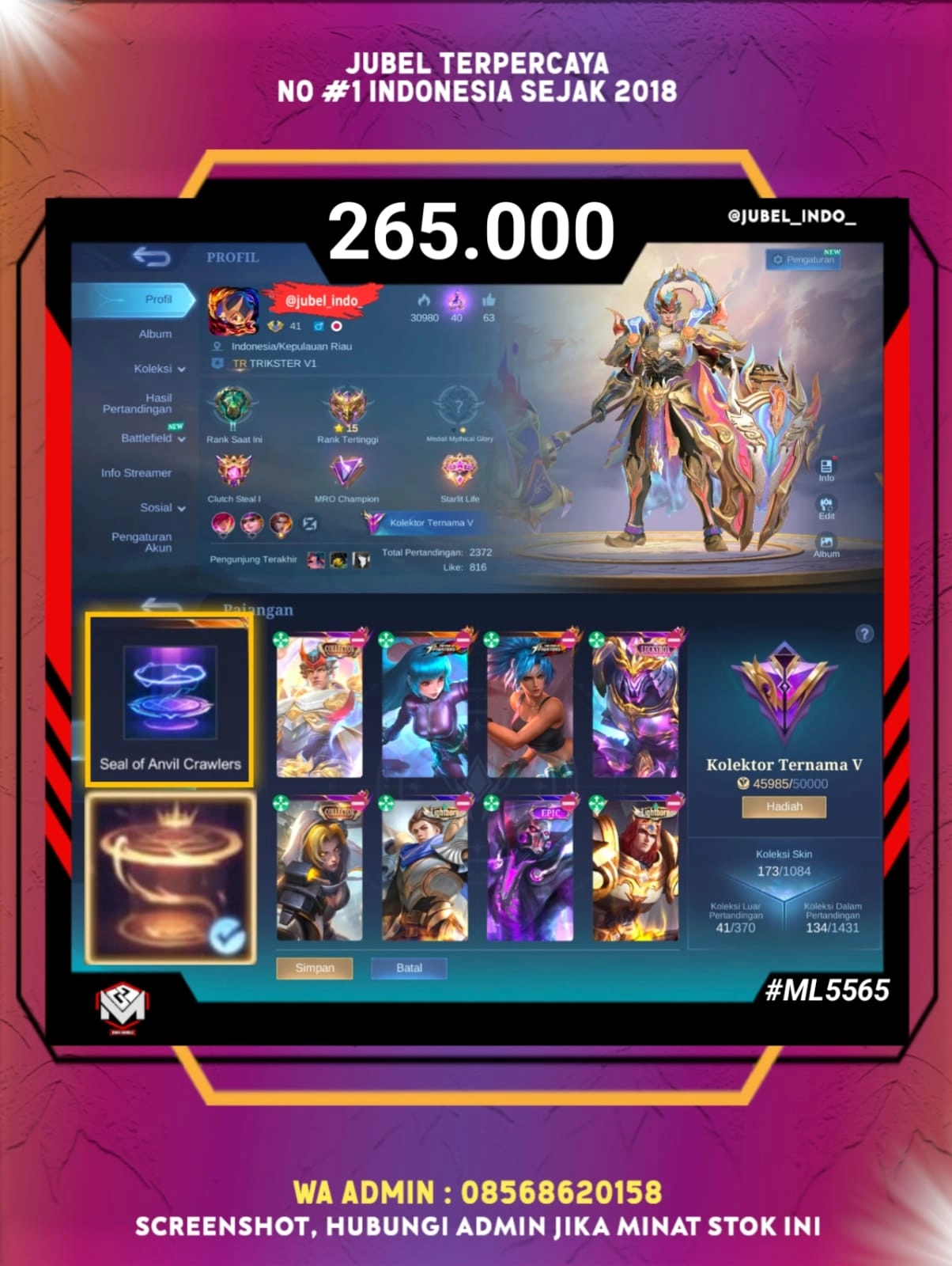 STOK ML #ML5565