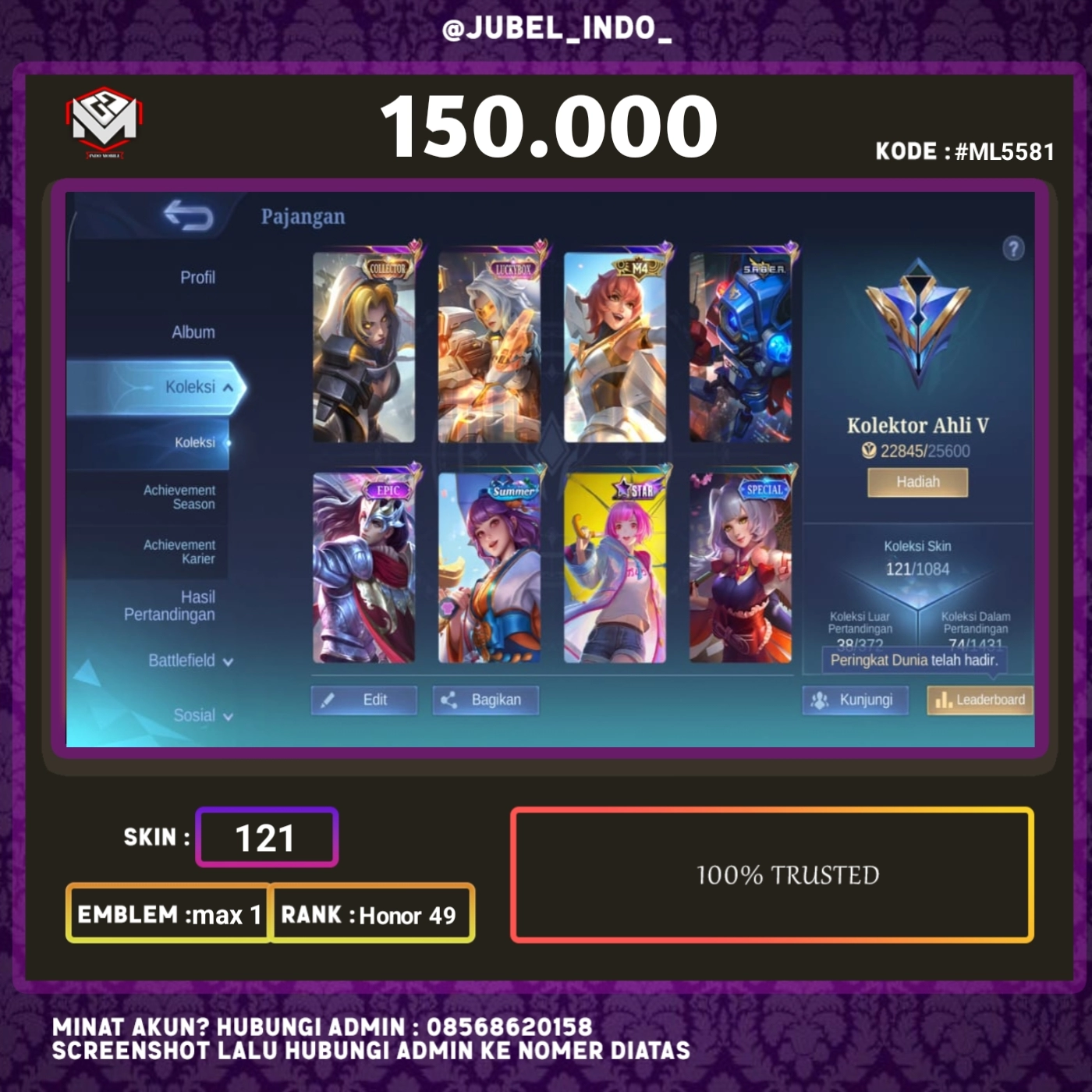 STOK ML #ML5581