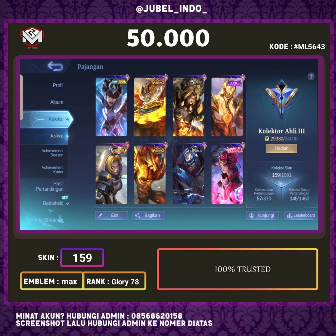 STOK ML #ML5643