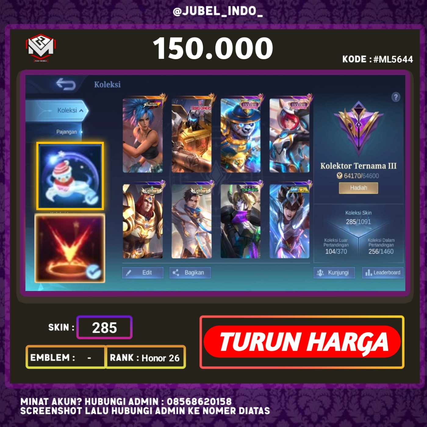 STOK ML #ML5644
