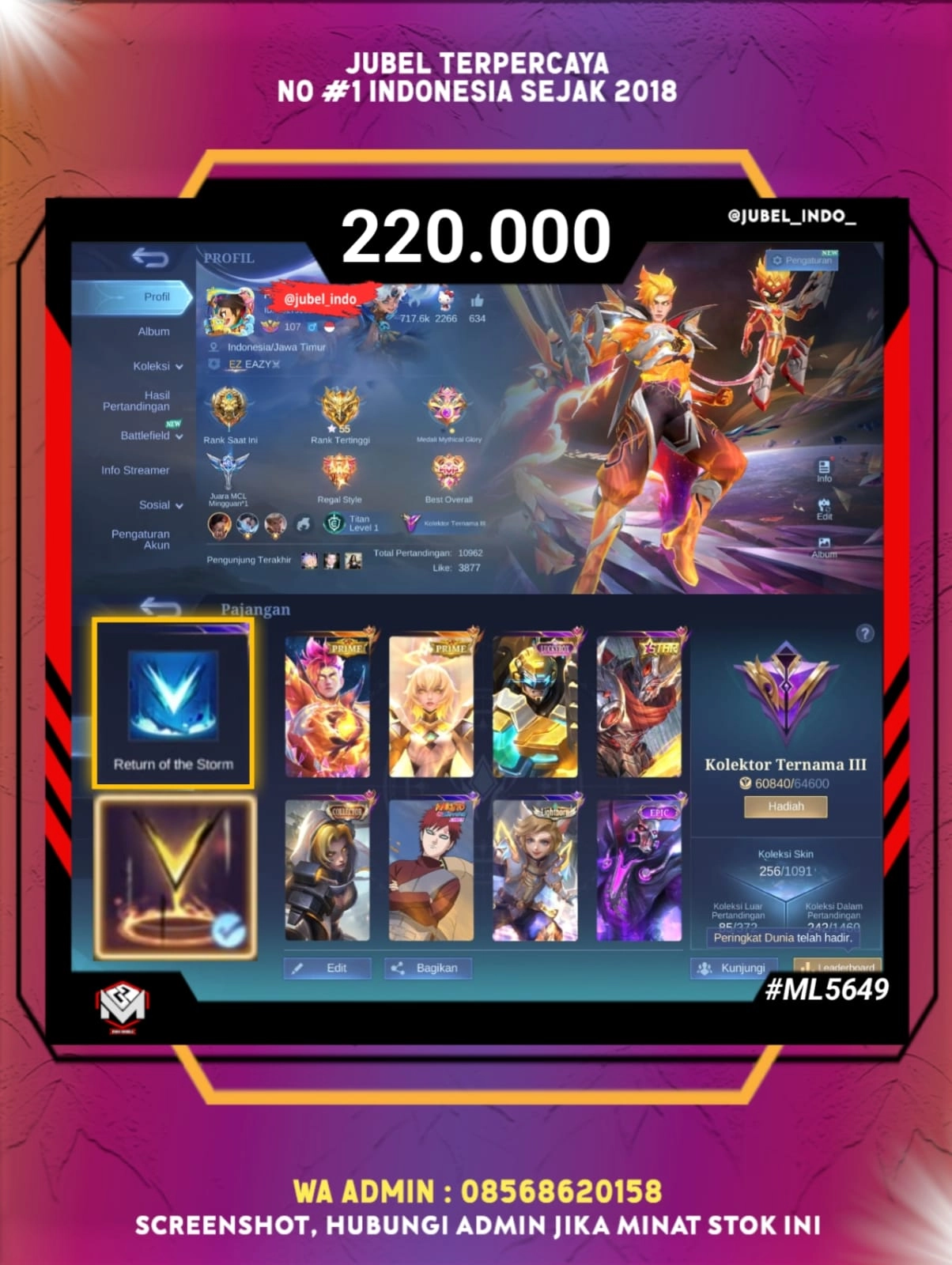STOK ML #ML5649