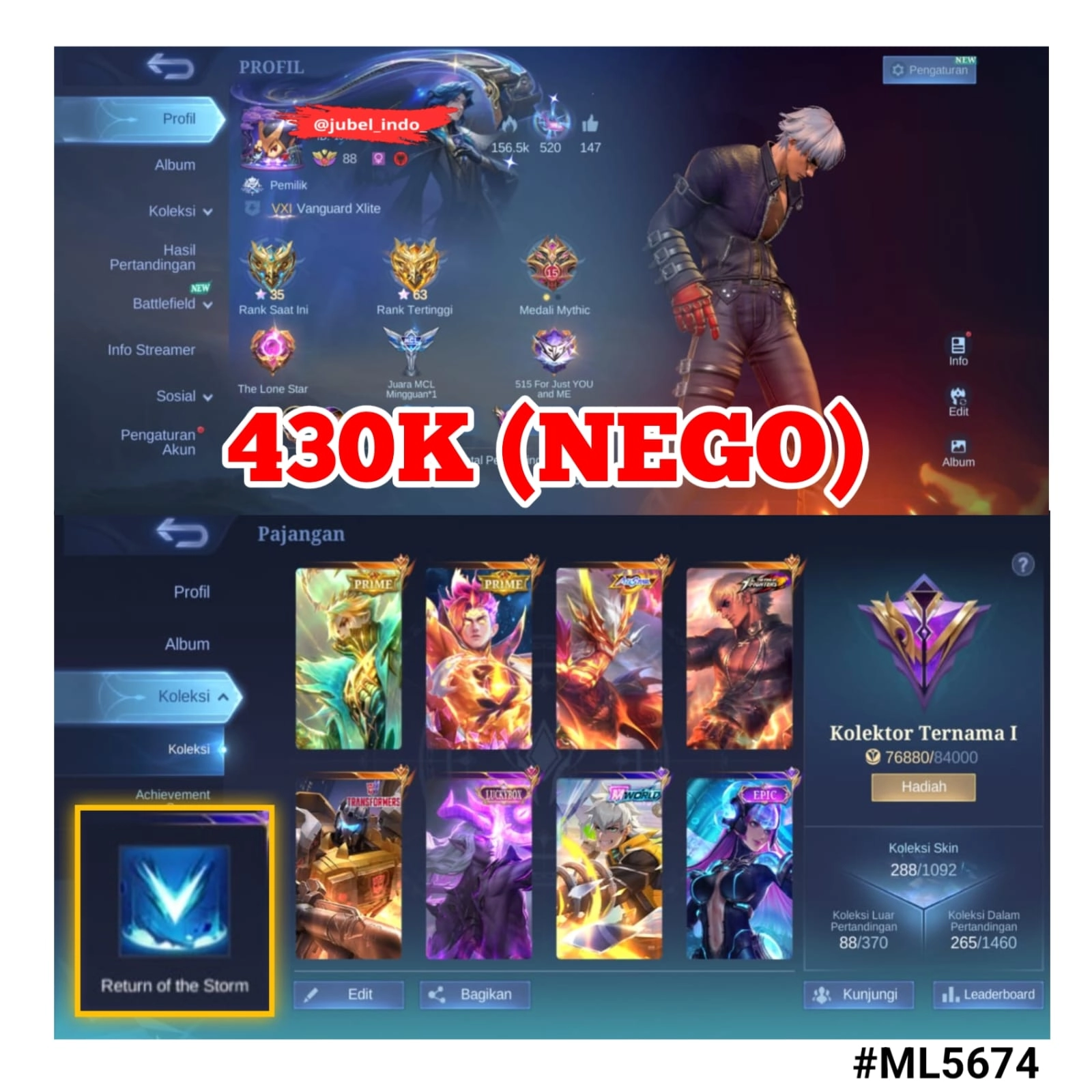 STOK ML #ML5674