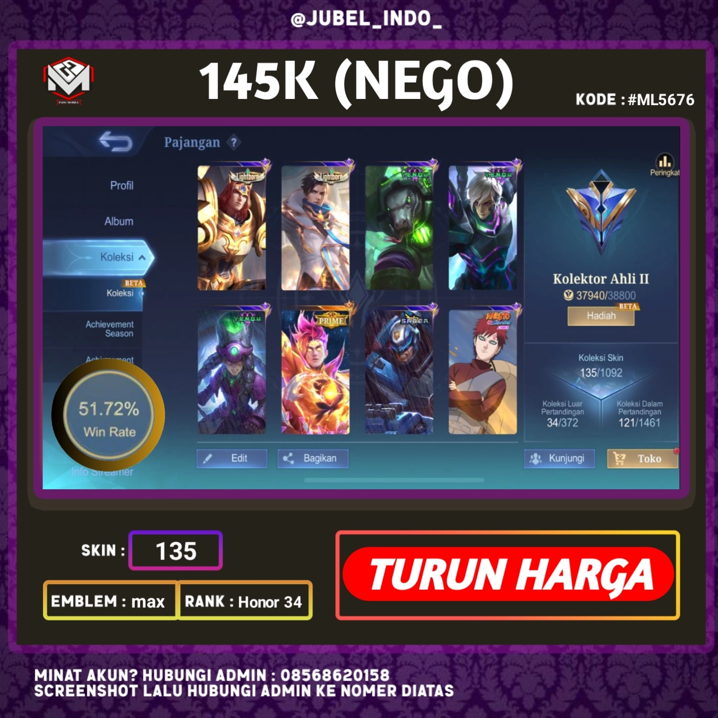 STOK ML #ML5676