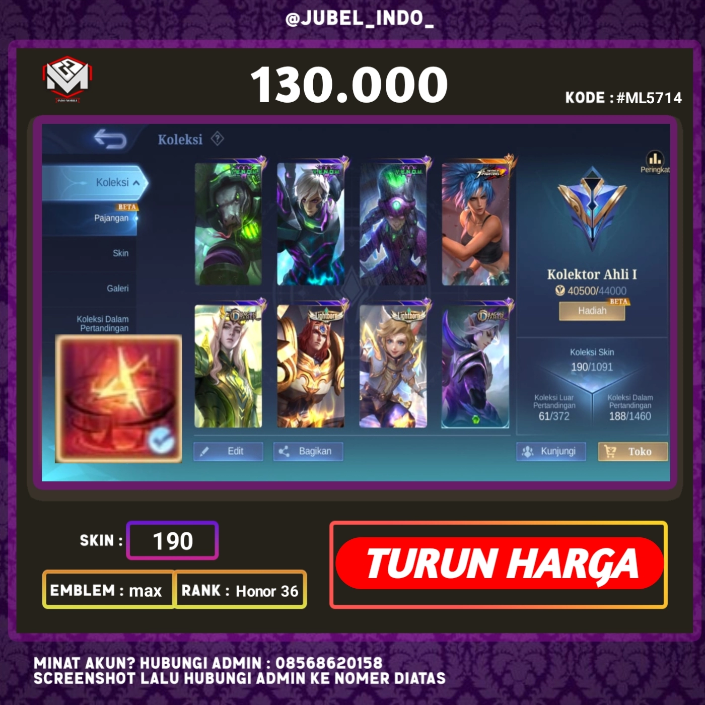 STOK ML #ML5714