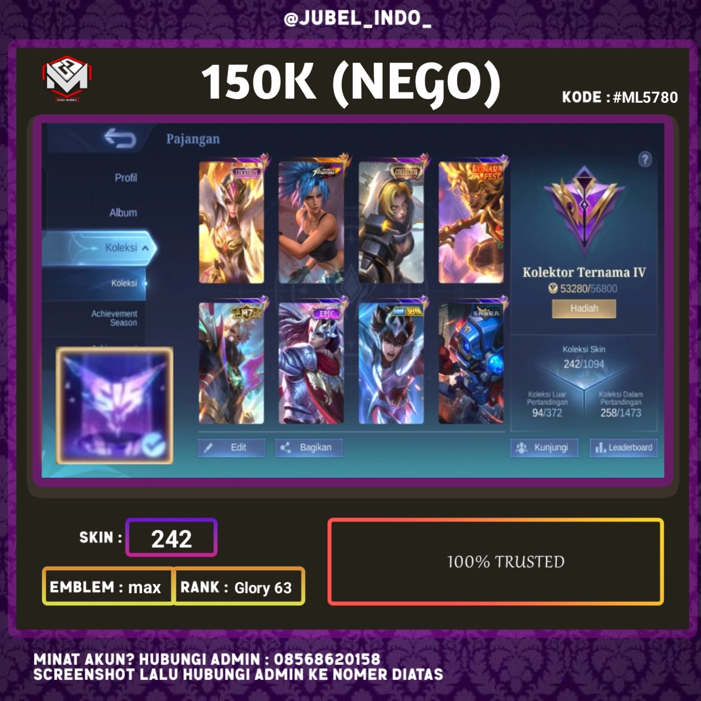 STOK ML #ML5780