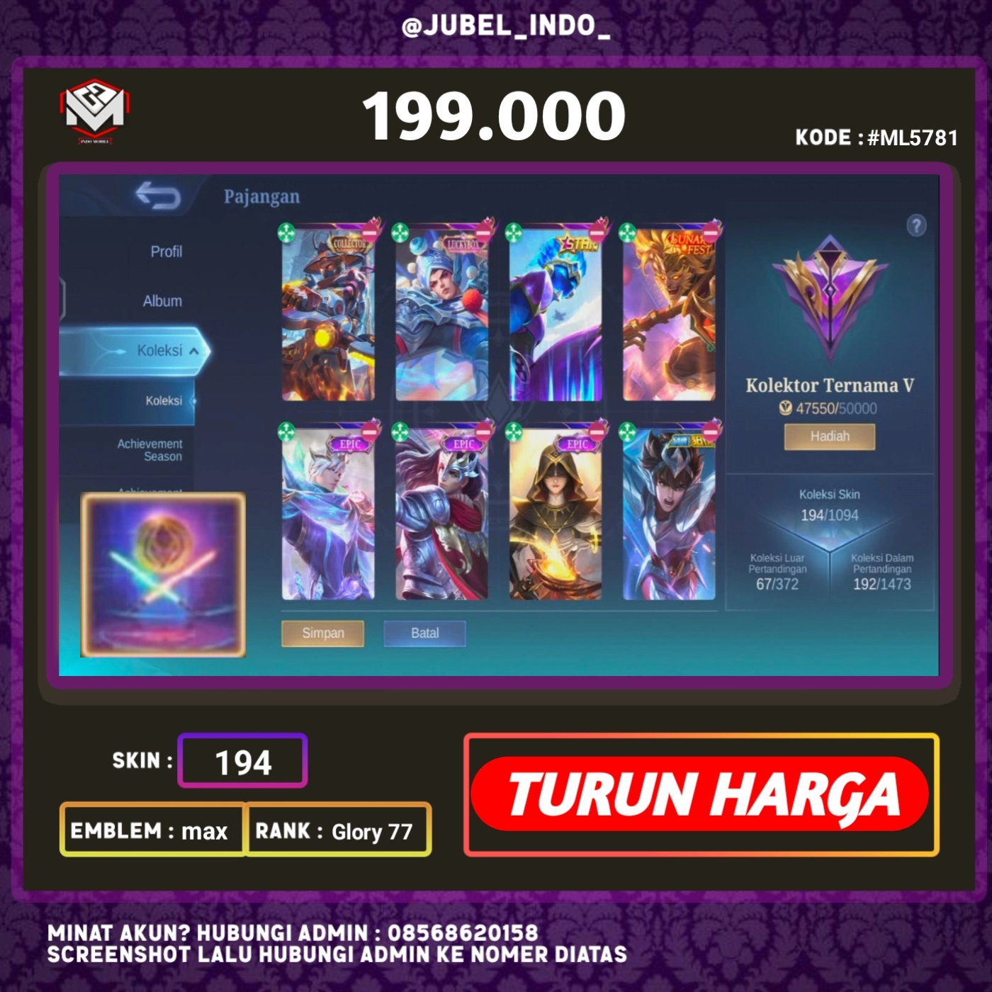 STOK ML #ML5781