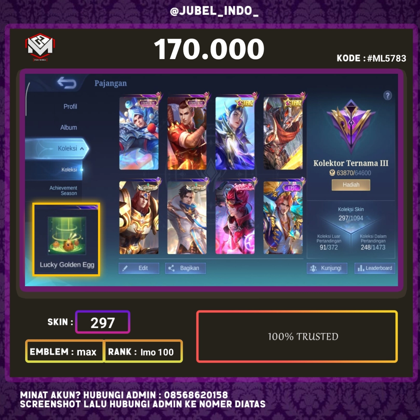 STOK ML #ML5783