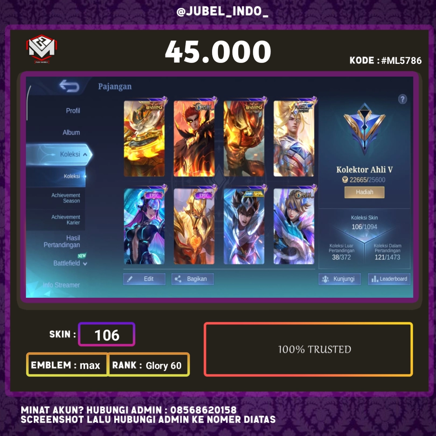 STOK ML #ML5786