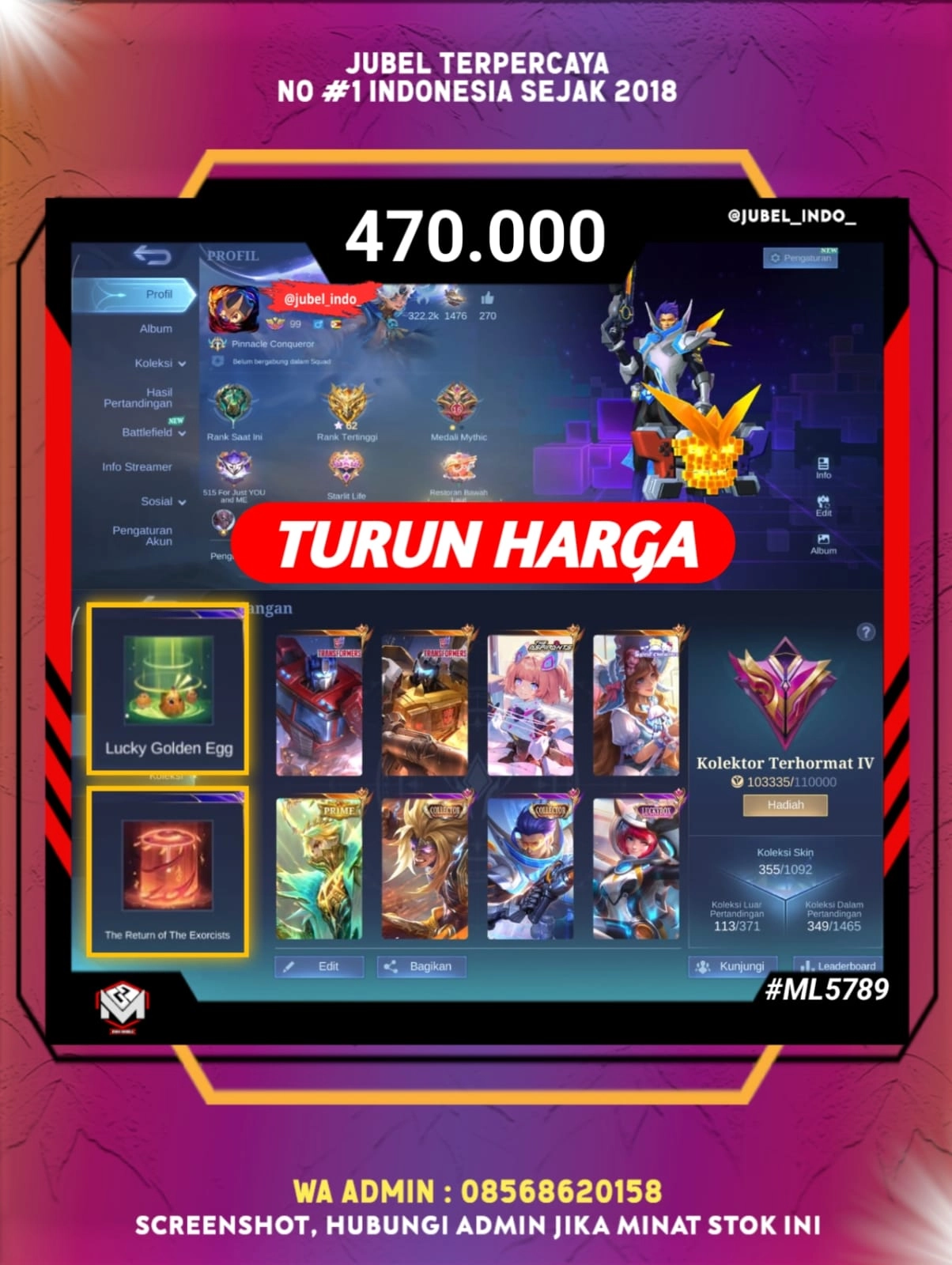 STOK ML #ML5789
