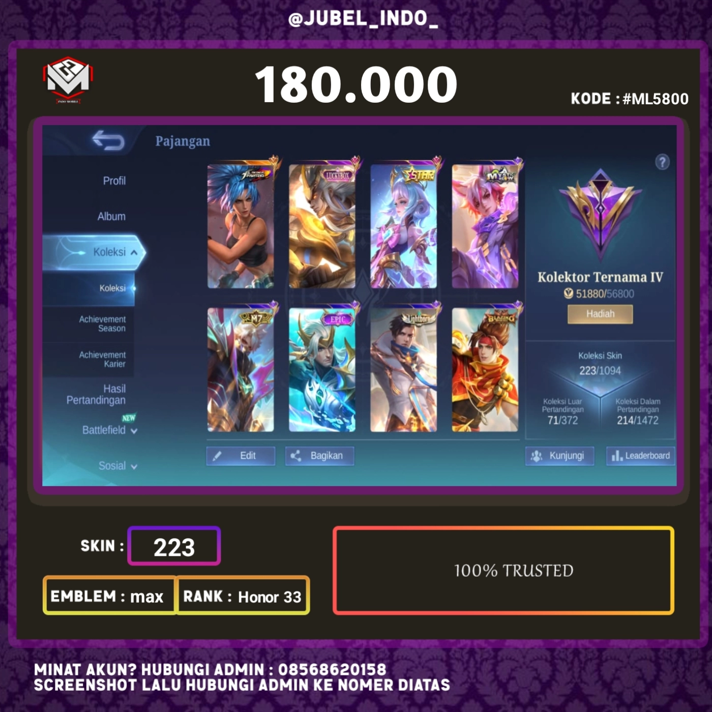 STOK ML #ML5800