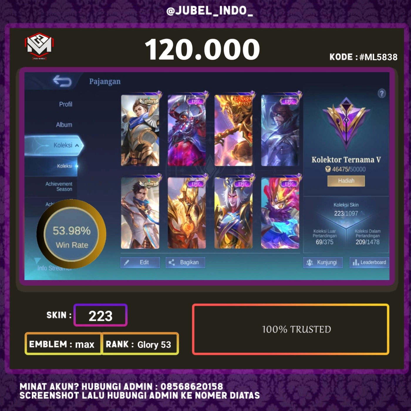 STOK ML #ML5838