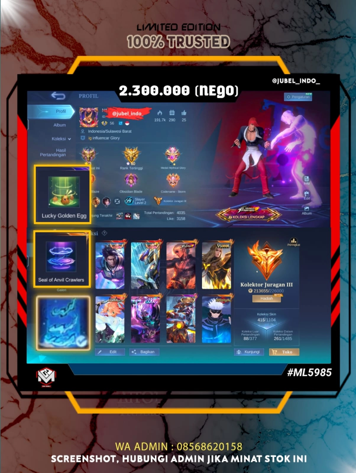STOK ML #ML5985