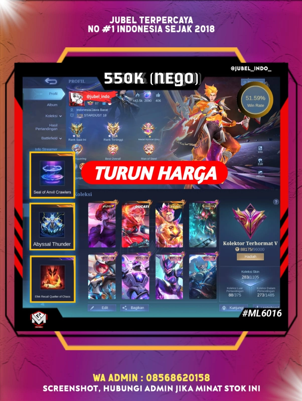 STOK ML #ML6016