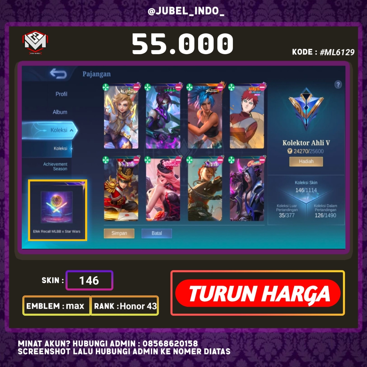 STOK ML #ML6129