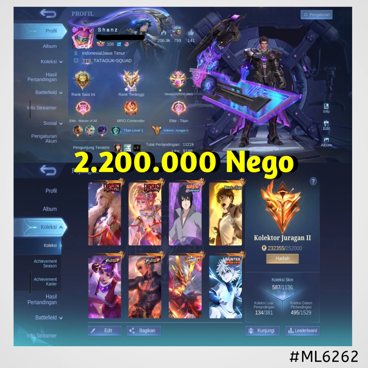 STOK ML #ML6262