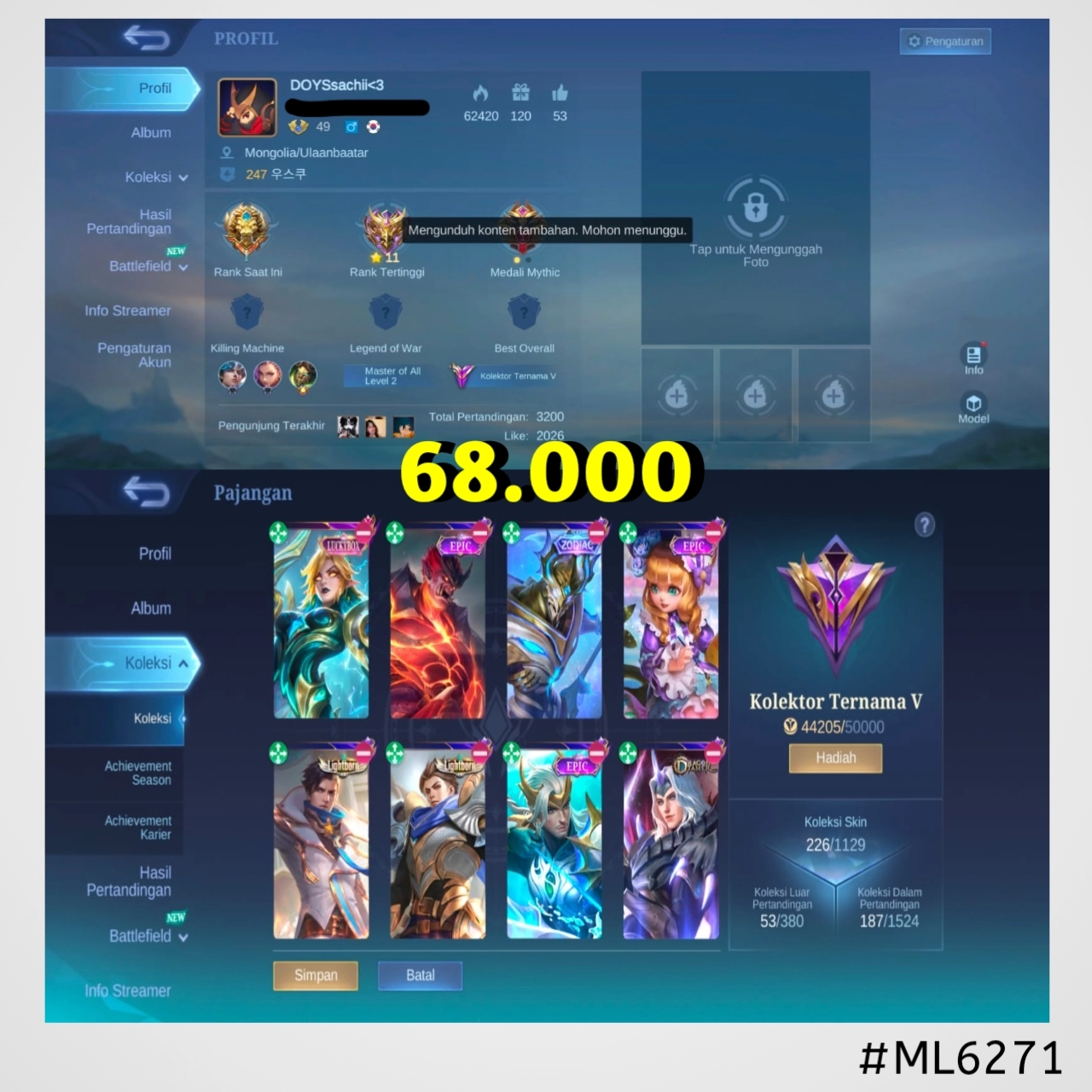 STOK ML #ML6271
