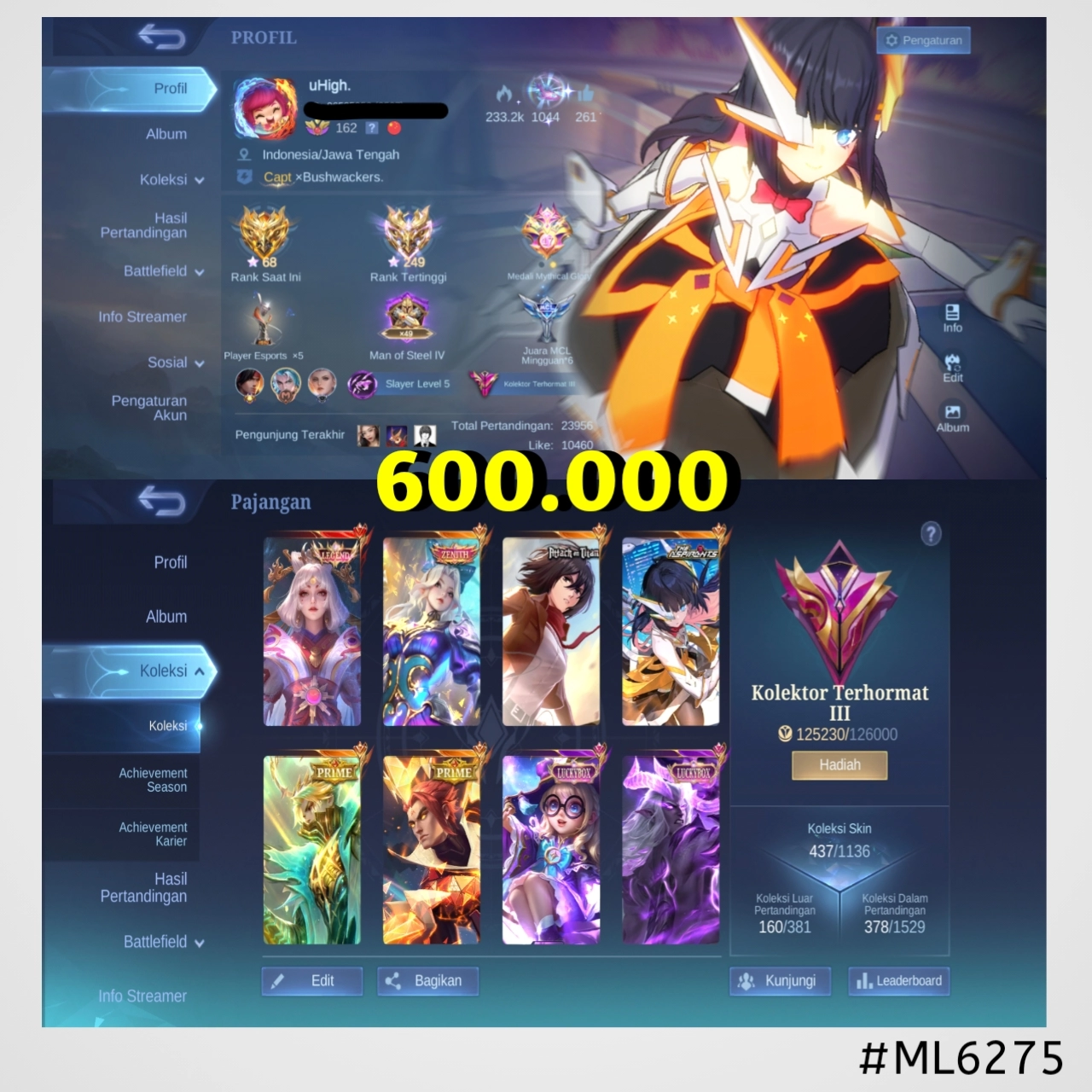 STOK ML #ML6275